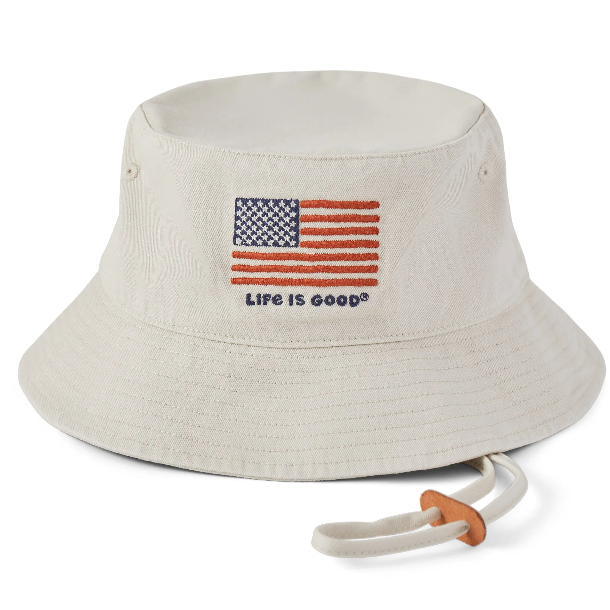 Adult Unisex Big Flag Bucket Hat Life is Good