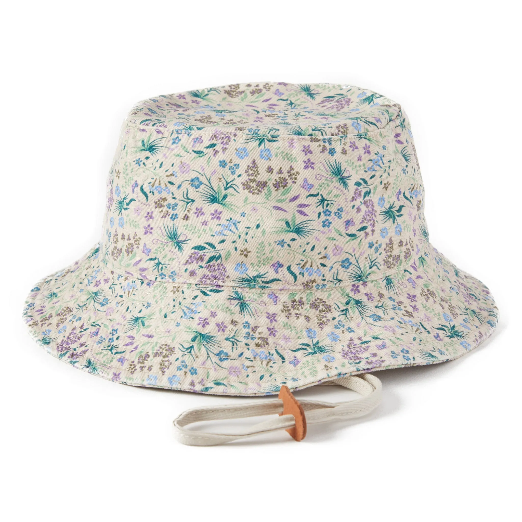 Adult Unisex Botanical Butterfly Pattern Bucket Hat Life is Good