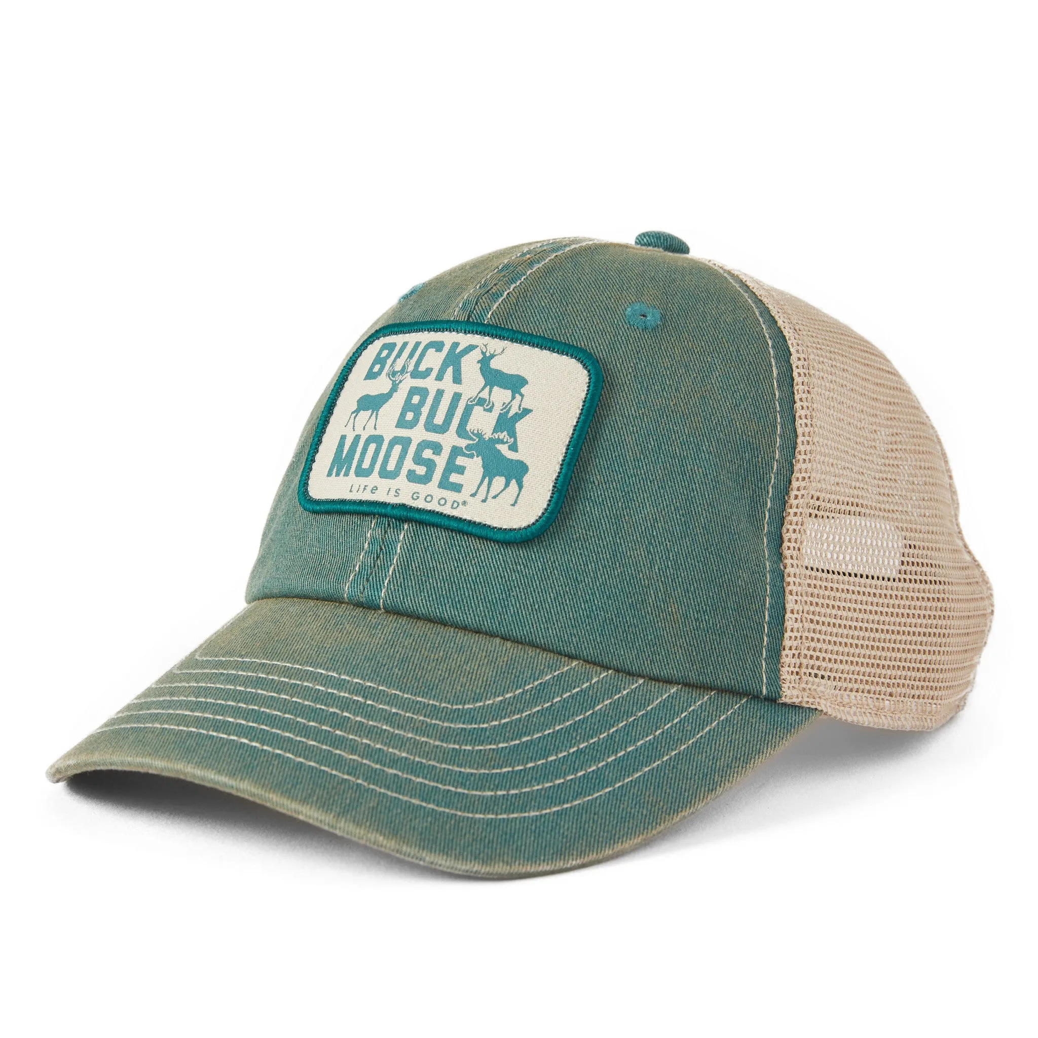Adult Unisex Buck Buck Moose Old Favorite Mesh Back Cap Life is Good