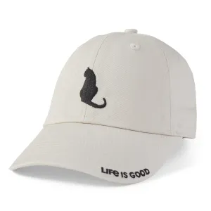 Adult Unisex Cat Flower Power Chill Cap Life is Good