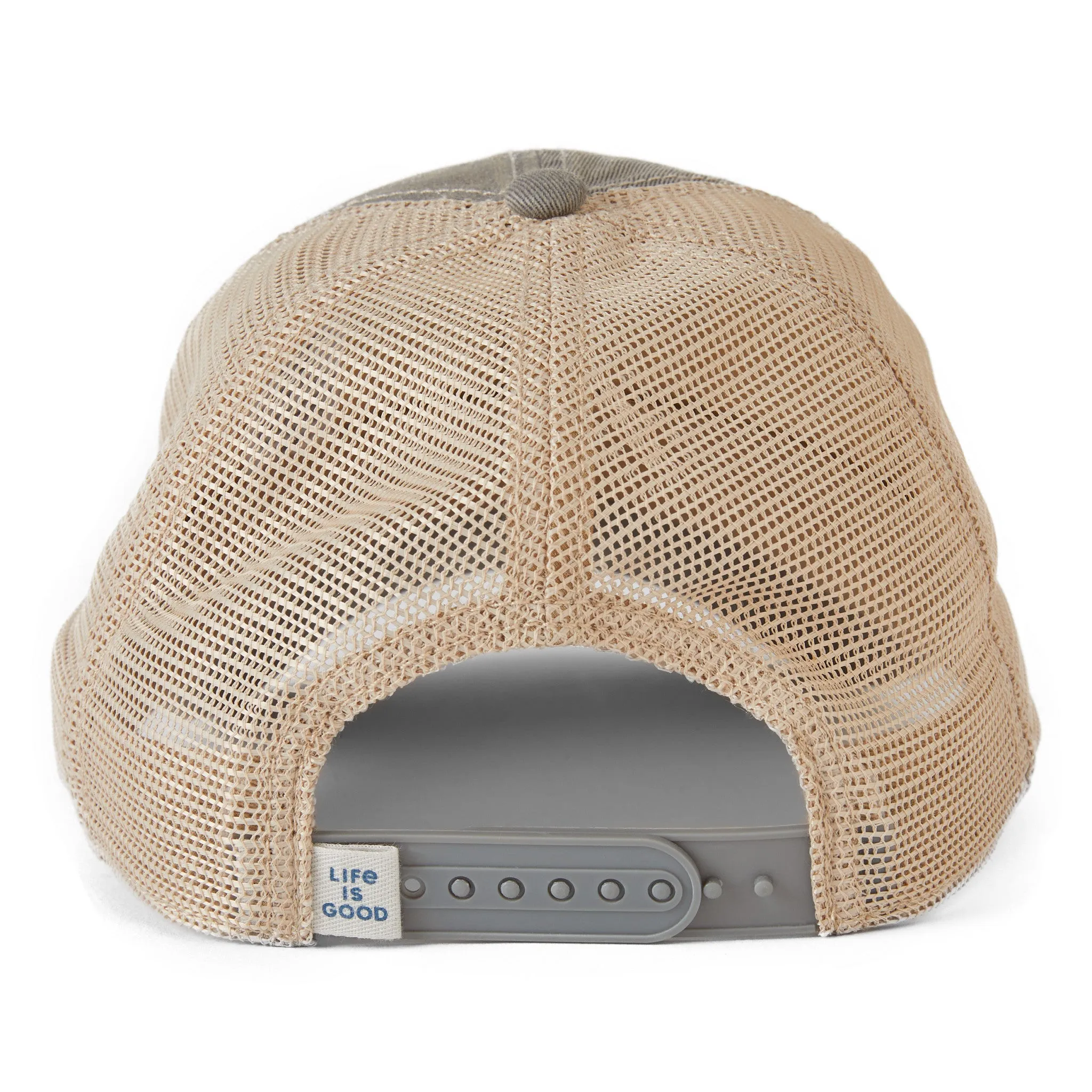 Adult Unisex Classic Pickup and Dog Old Favorite Mesh Back Cap Life is Good