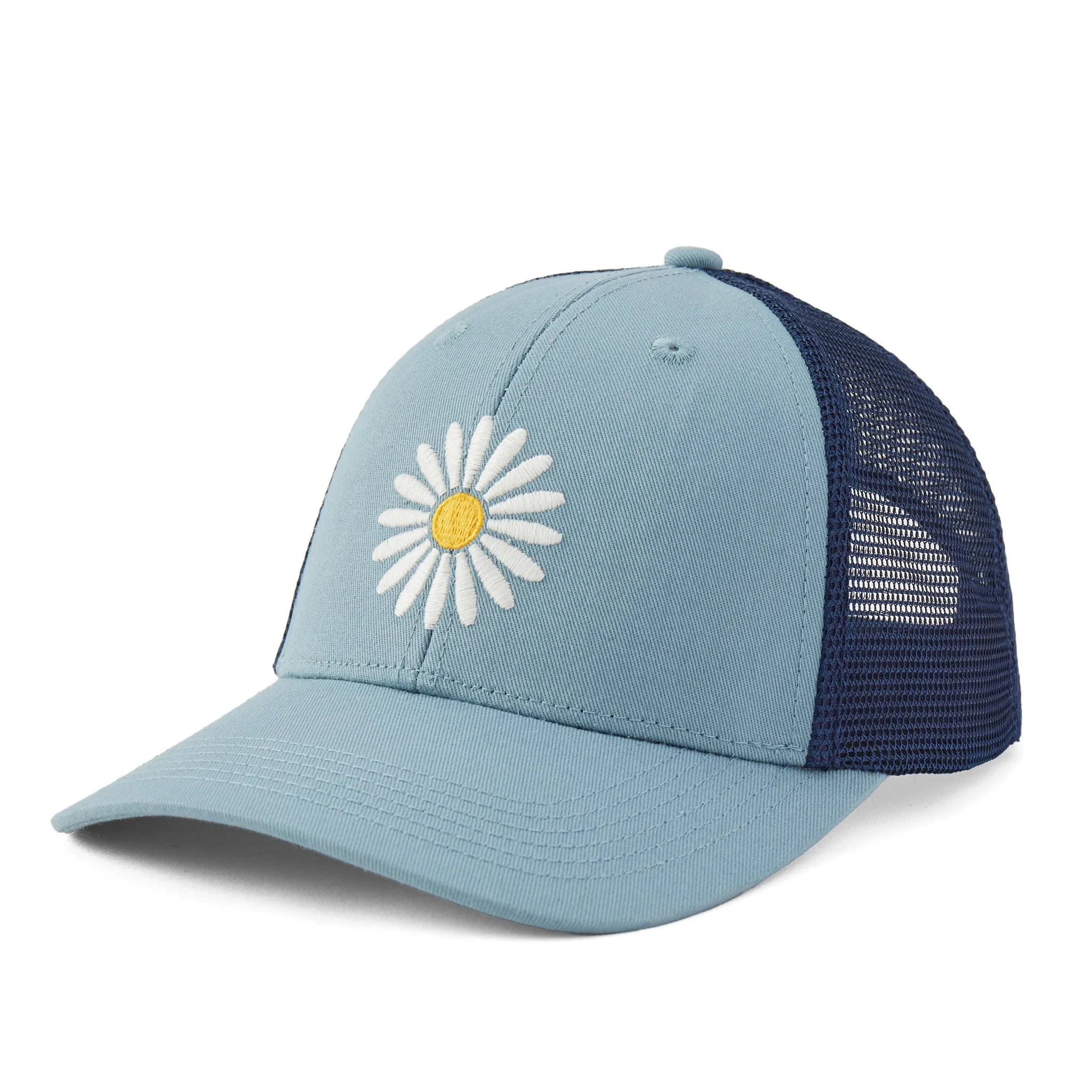 Adult Unisex Clean Daisy Trucker Life is Good