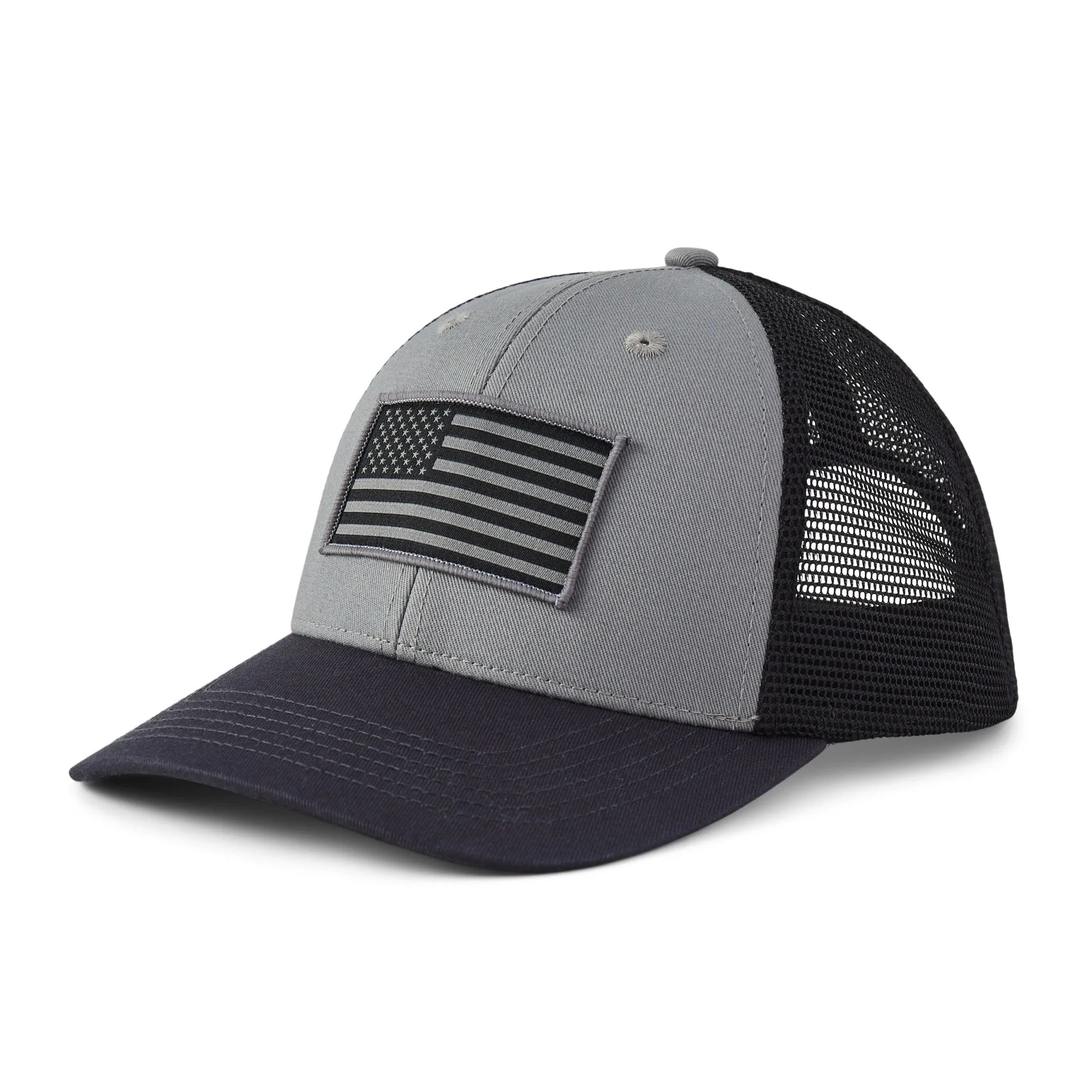 Adult Unisex Clean Flag Trucker Life is Good