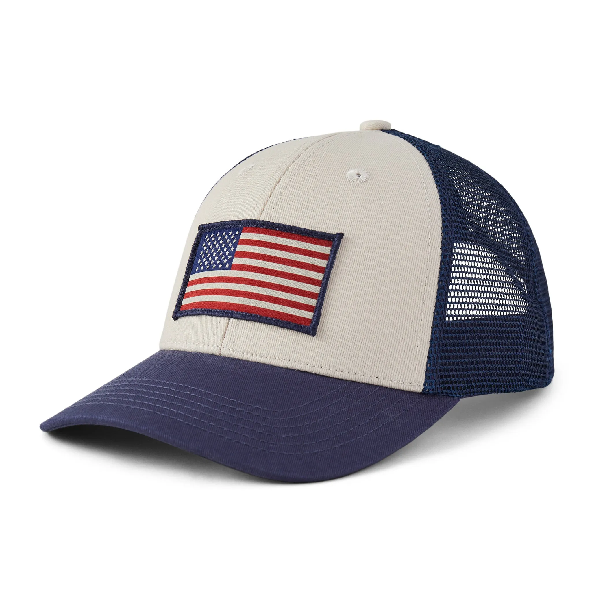 Adult Unisex Clean Flag Trucker Life is Good