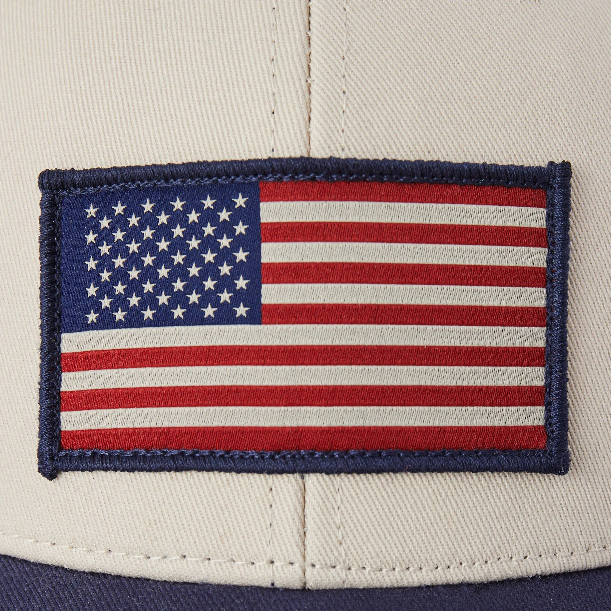 Adult Unisex Clean Flag Trucker Life is Good