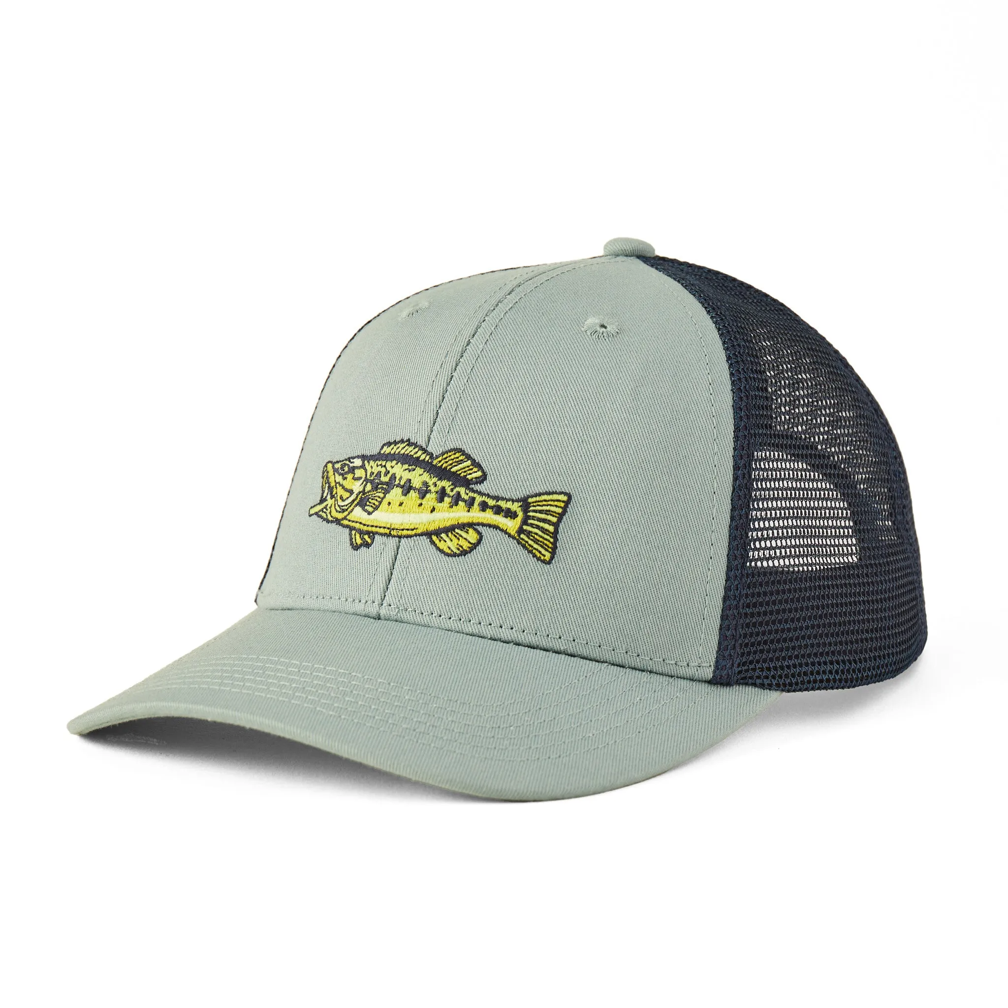 Adult Unisex Clean Large Mouth Bass Trucker Life is Good