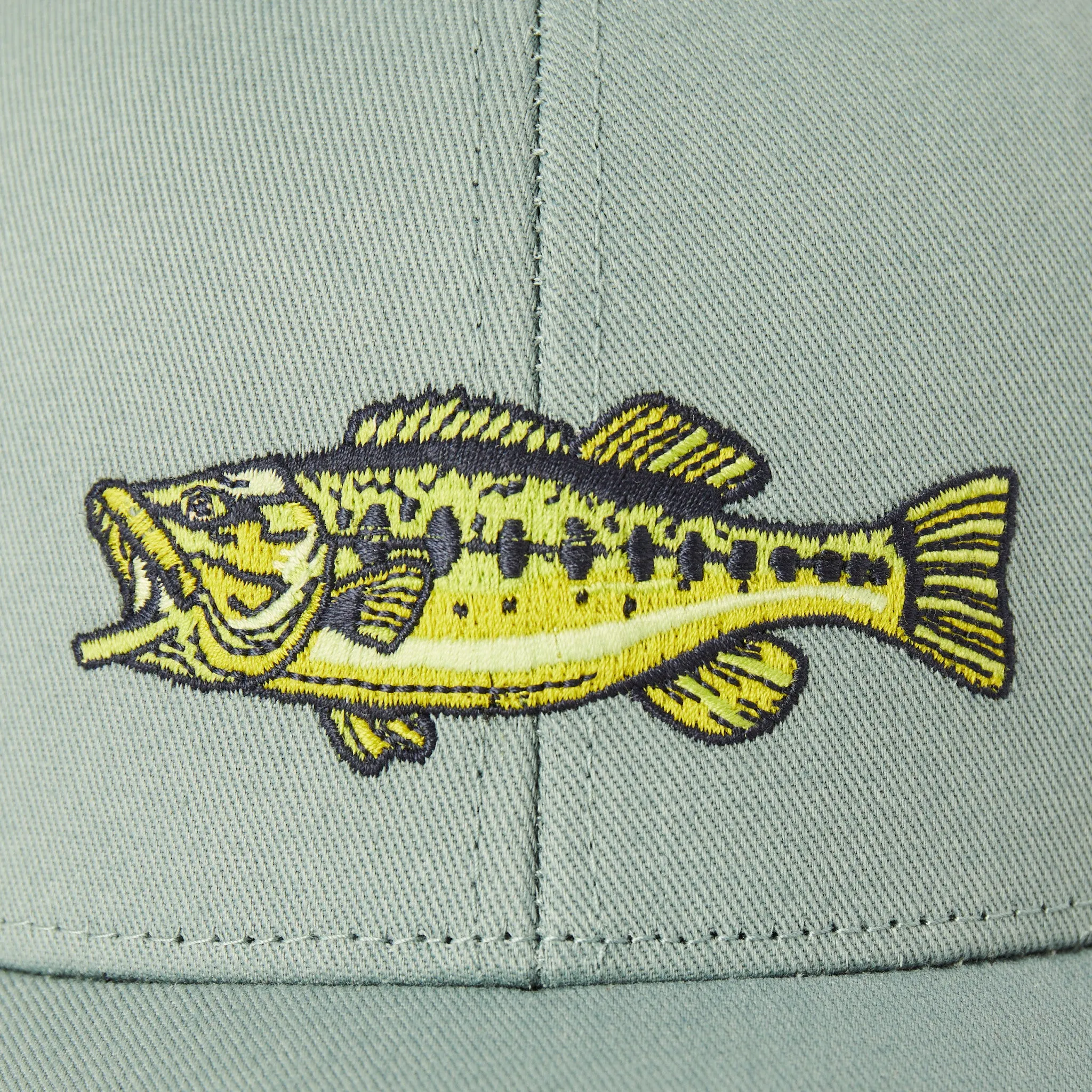 Adult Unisex Clean Large Mouth Bass Trucker Life is Good