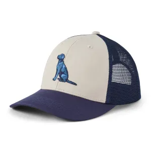 Adult Unisex Clean Sitting Dog Trucker Life is Good