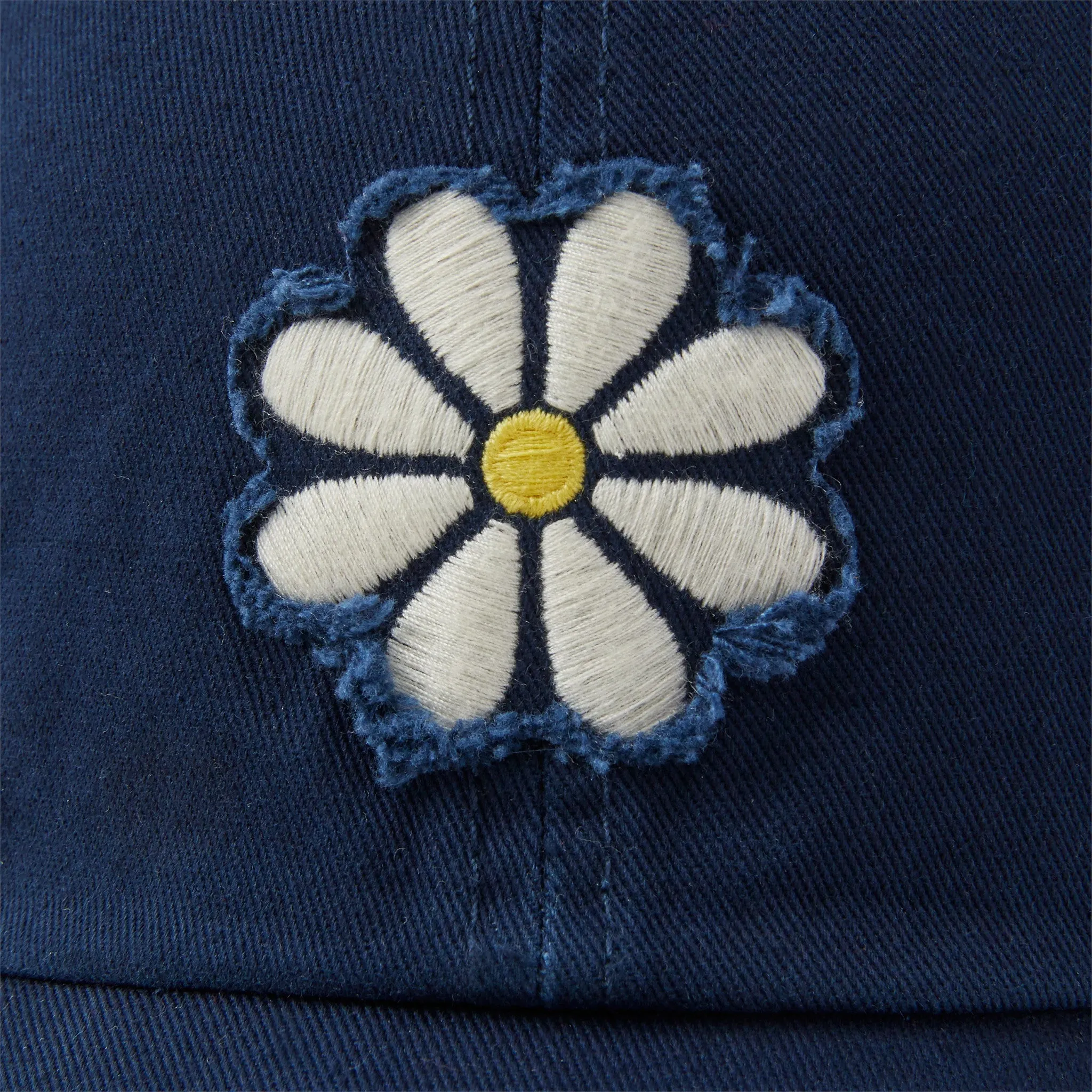 Adult Unisex Daisy Tattered Chill Cap Life is Good