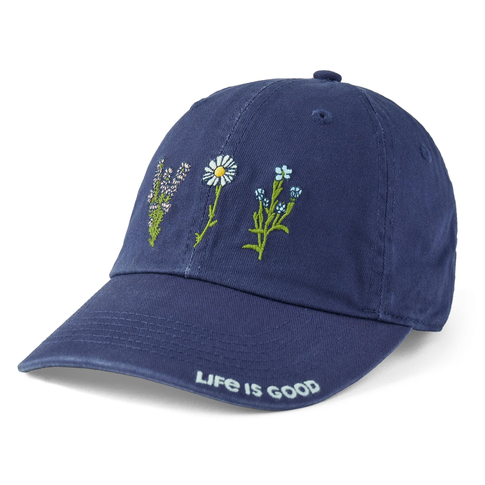 Adult Unisex Detailed Wildflowers Chill Cap Life is Good