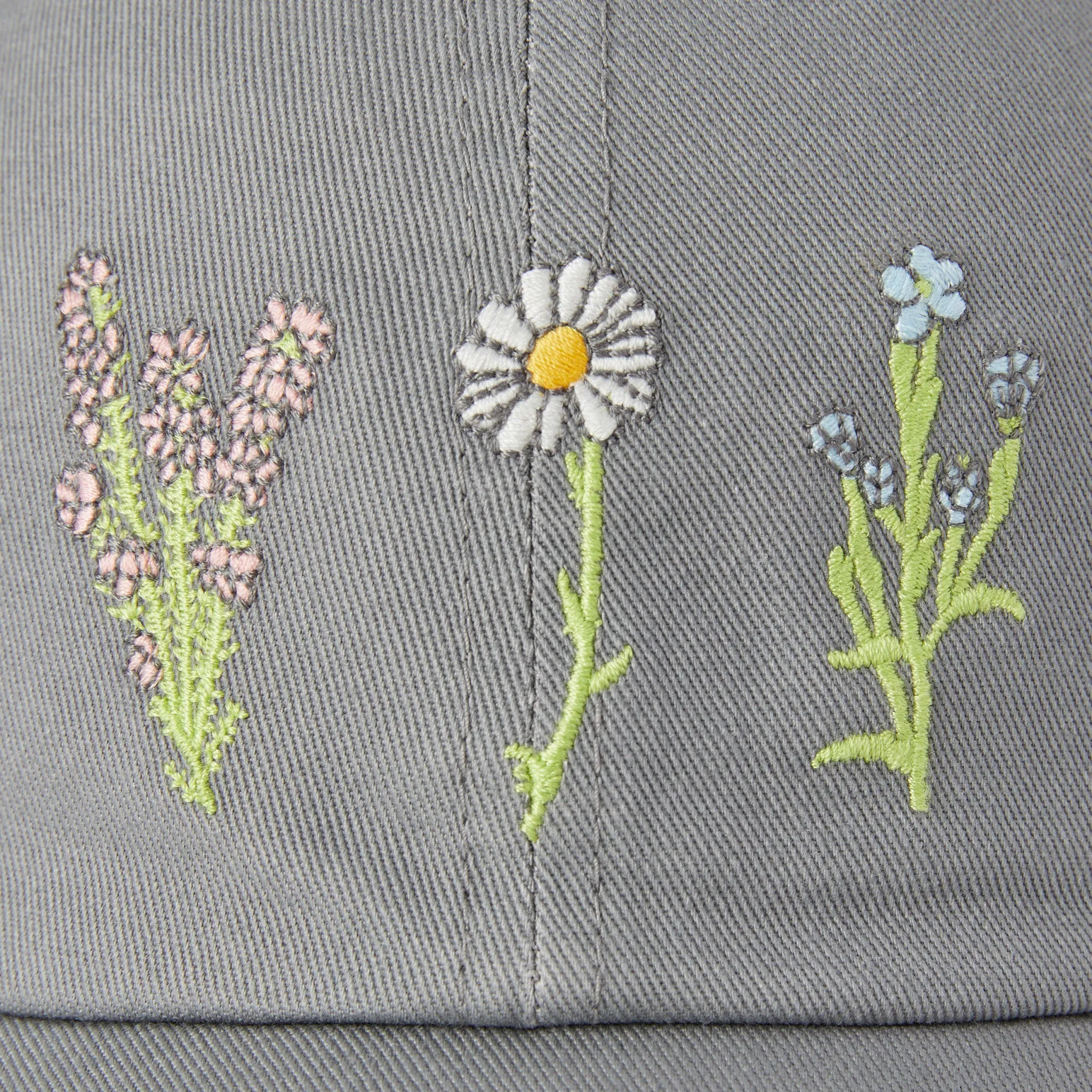 Adult Unisex Detailed Wildflowers Chill Cap Life is Good