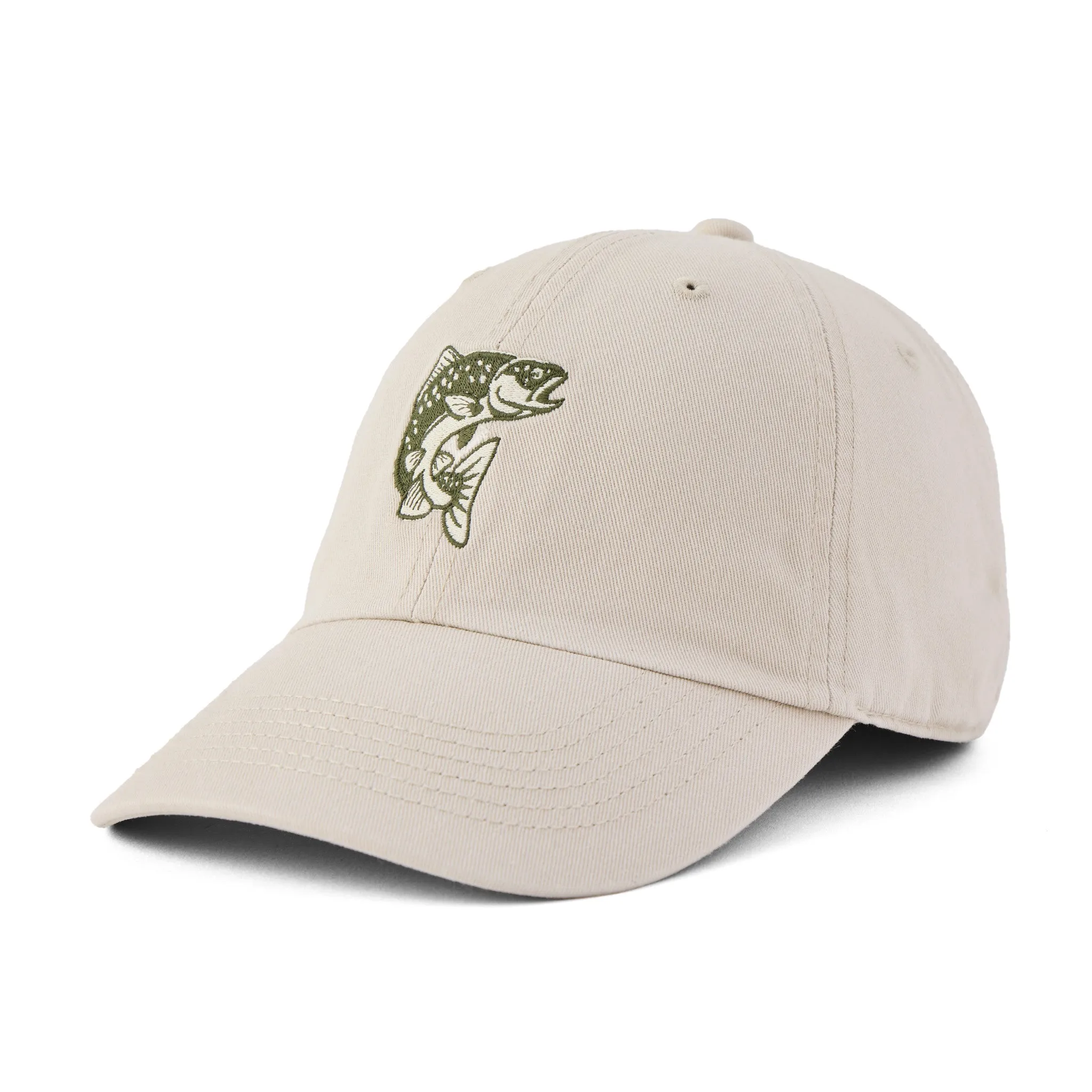 Adult Unisex Embroidered Jumping Fish Chill Cap Life is Good