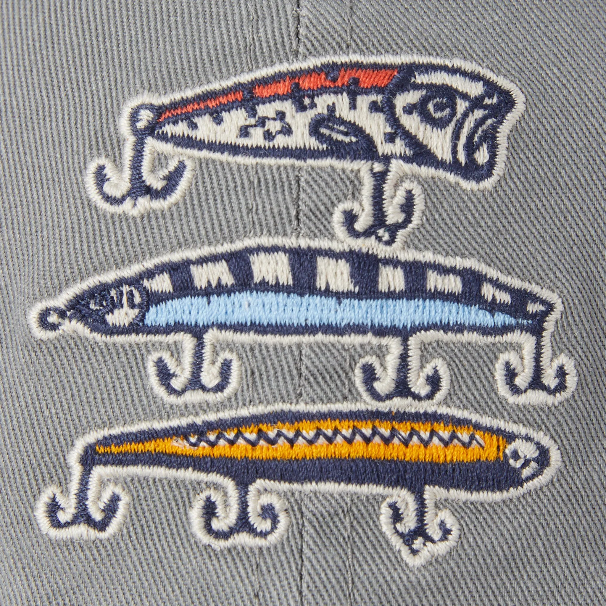 Adult Unisex Fish More Worry Less Hooks and Tackle Chill Cap Life is Good