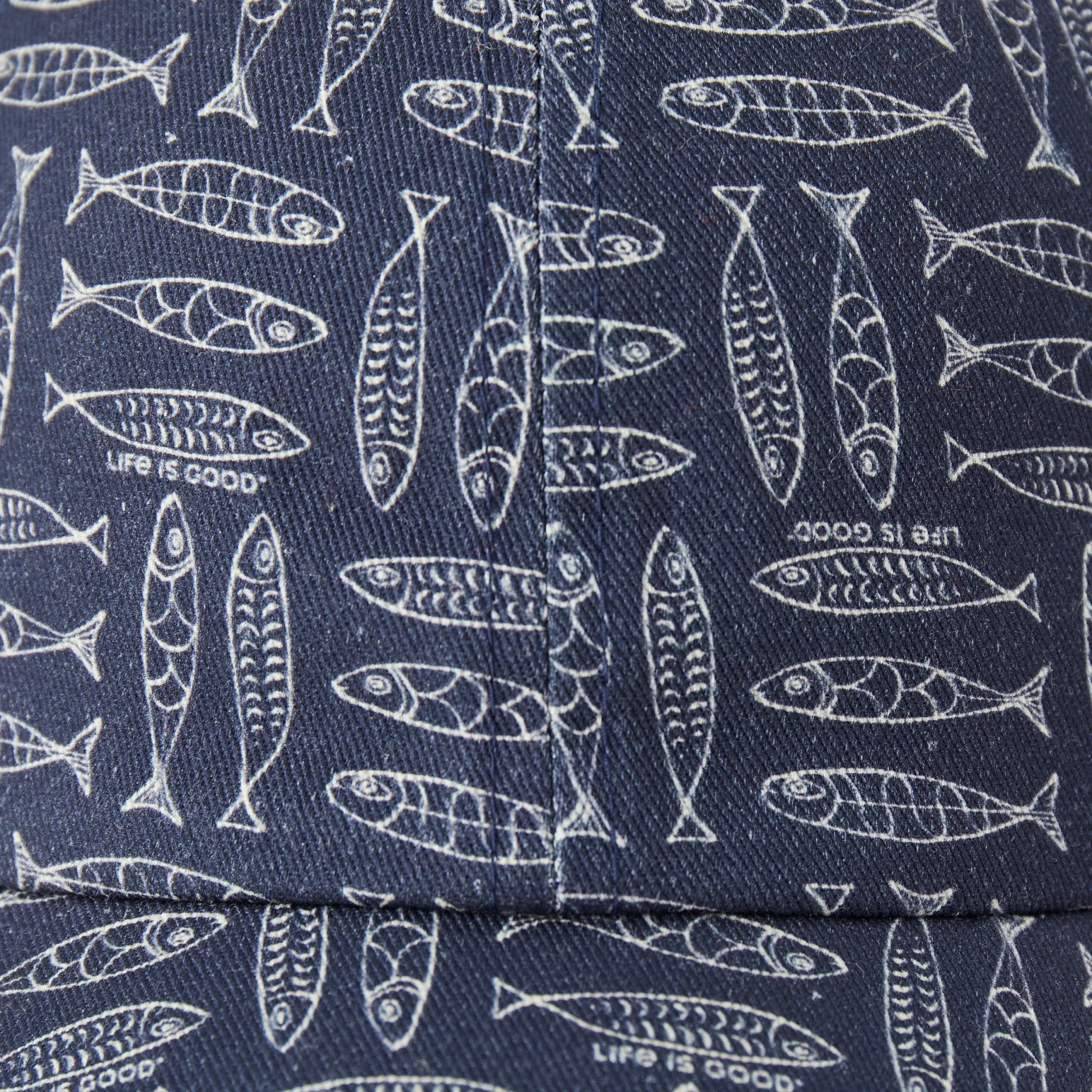 Adult Unisex Fish Pattern Chill Cap Life is Good