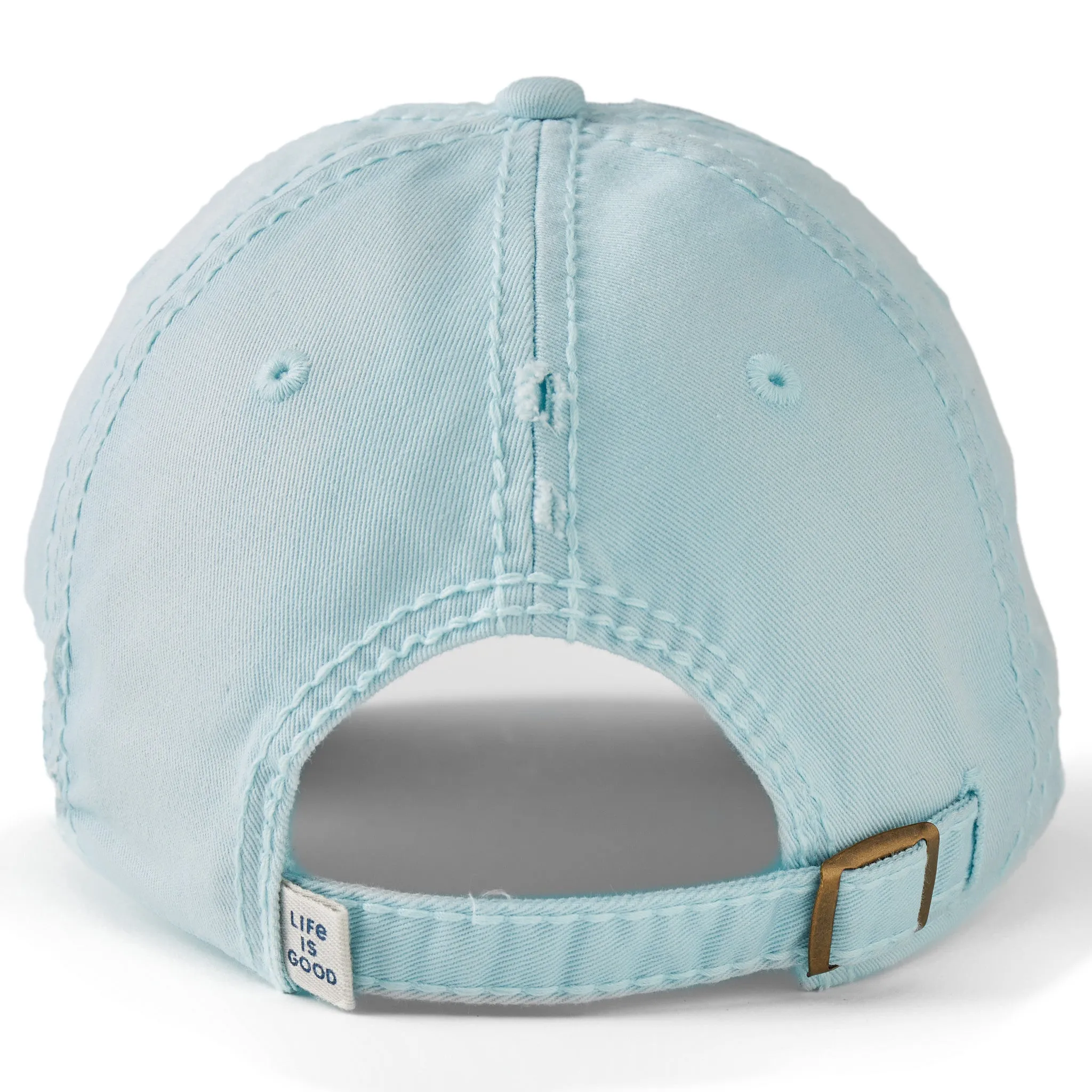 Adult Unisex Flag Heart Sunwashed Chill Cap Life is Good
