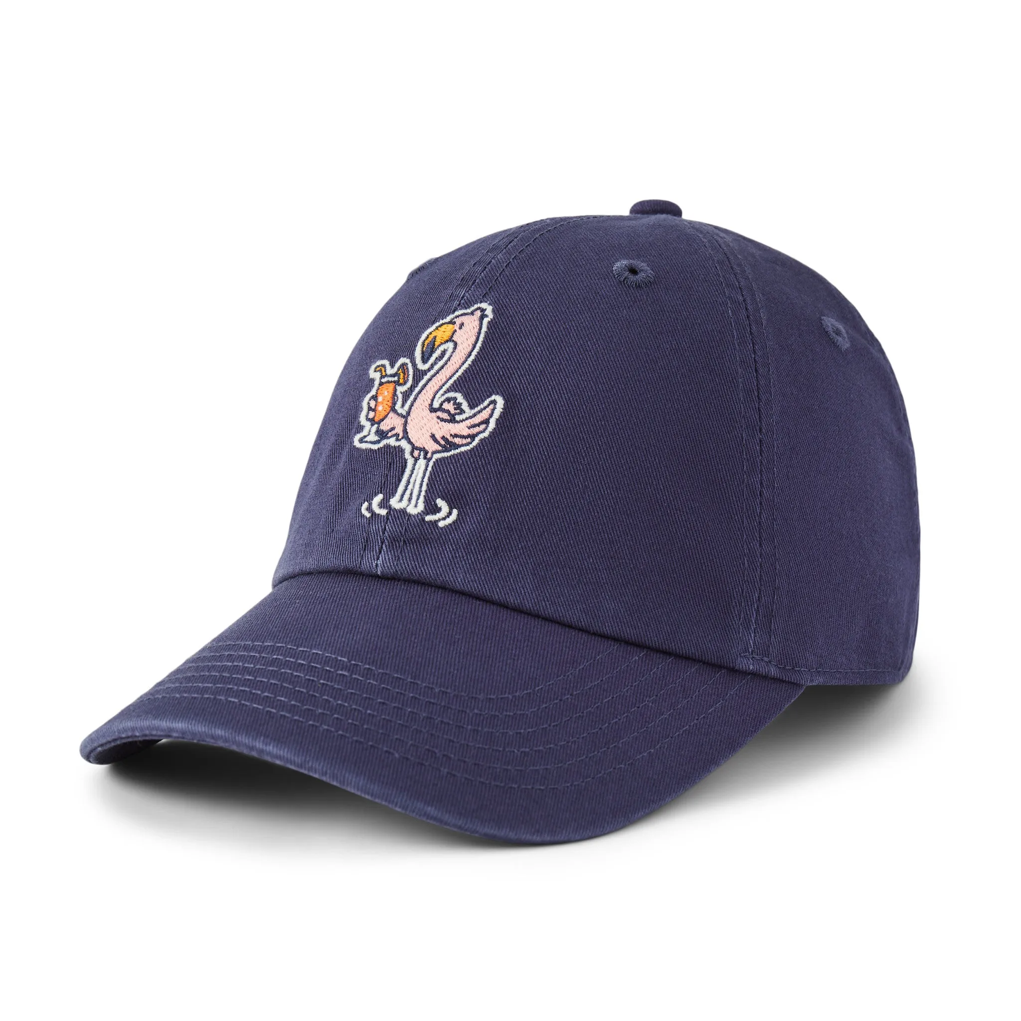 Adult Unisex Flamingo With Drink Chill Cap Life is Good
