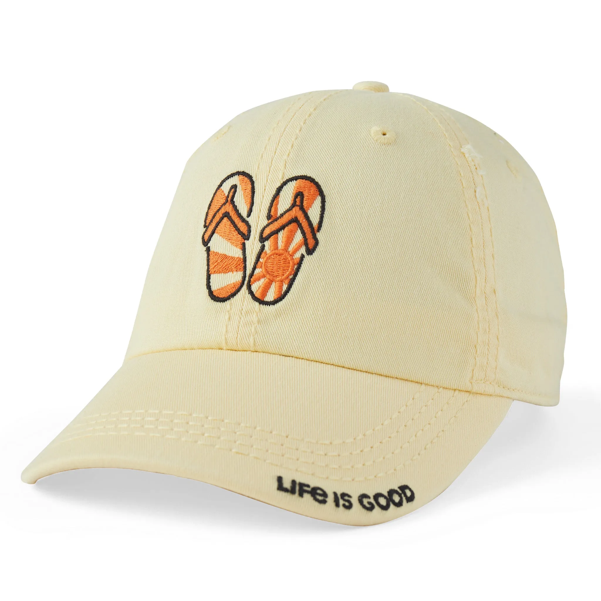 Adult Unisex Flip Flop Sun Sunwashed Chill Cap Life is Good