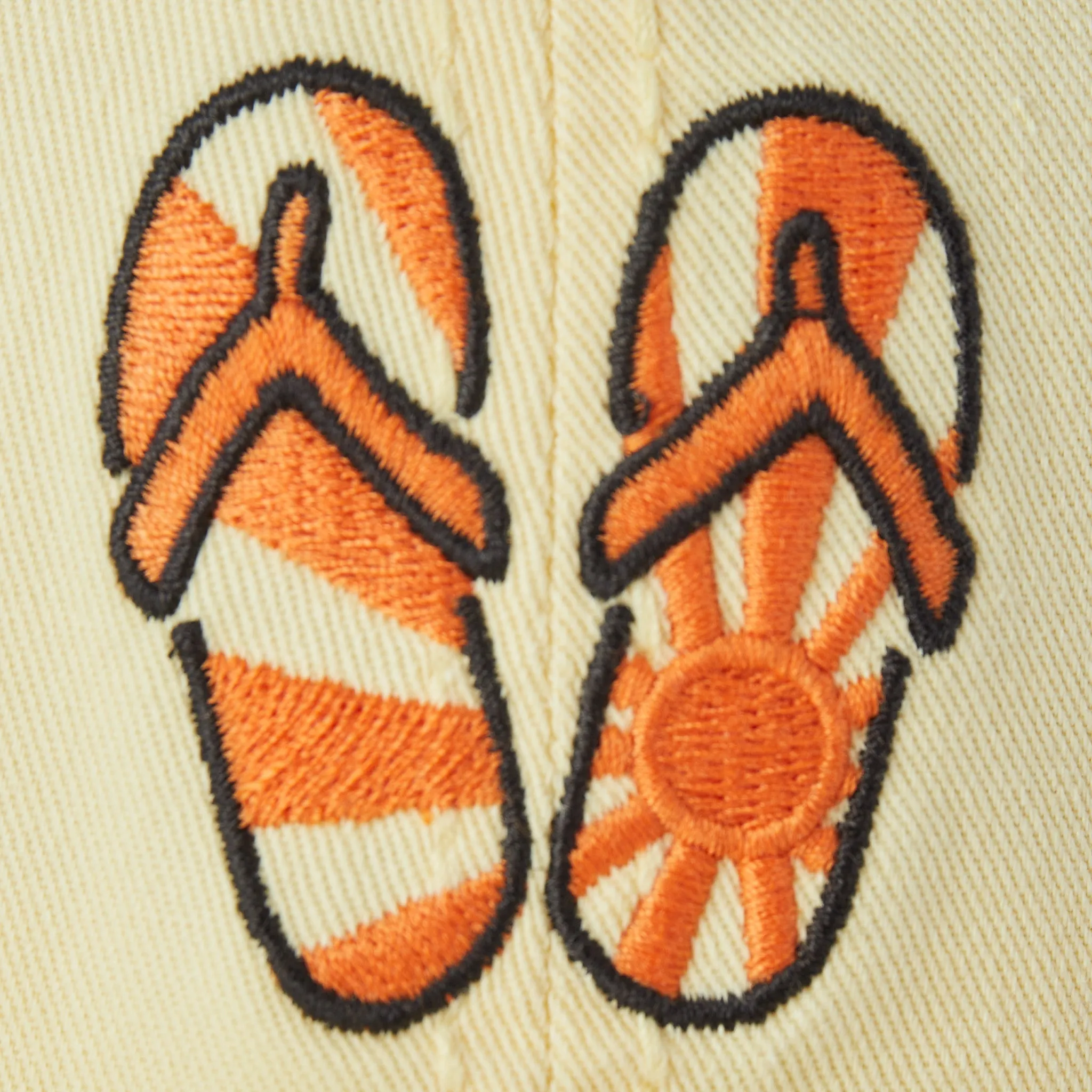 Adult Unisex Flip Flop Sun Sunwashed Chill Cap Life is Good