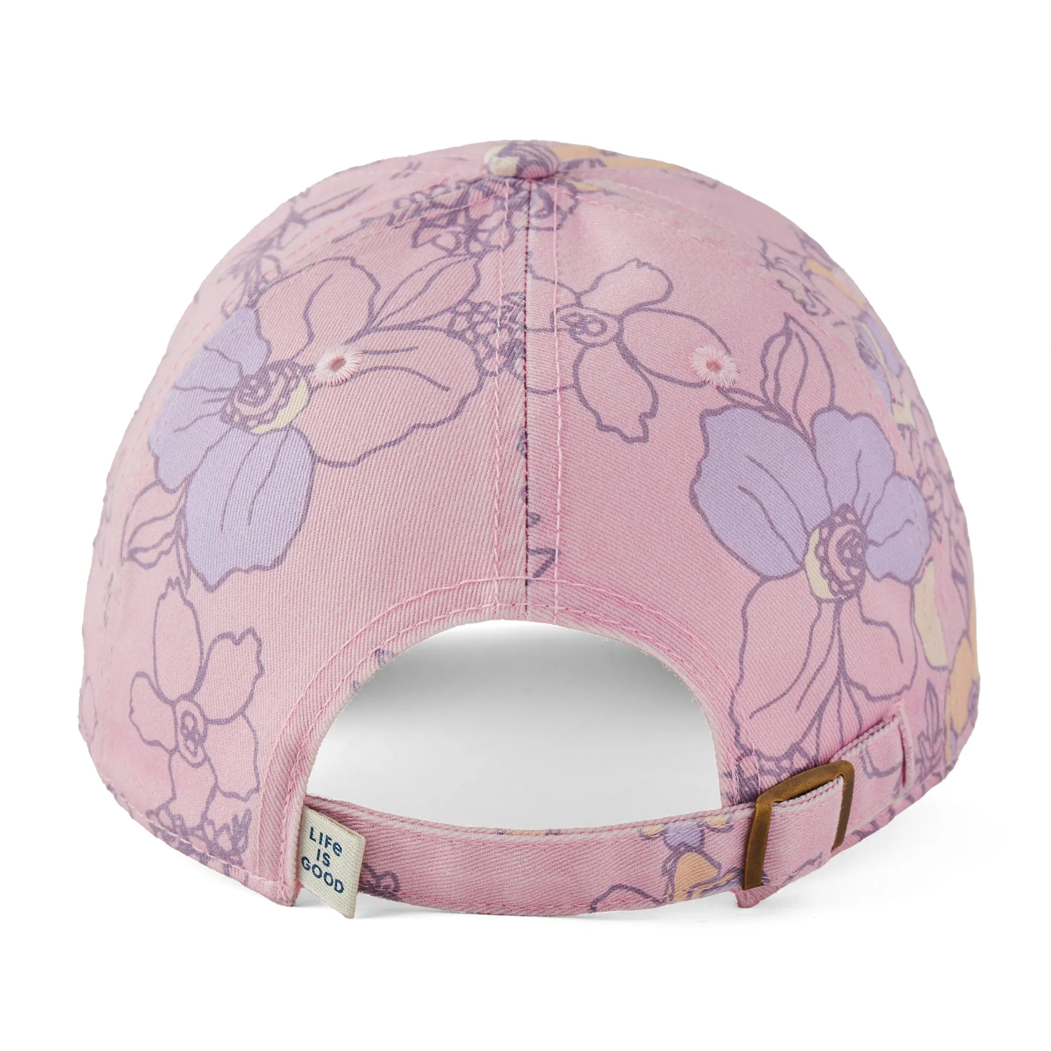 Adult Unisex Floral Garden Pattern Chill Cap Life is Good