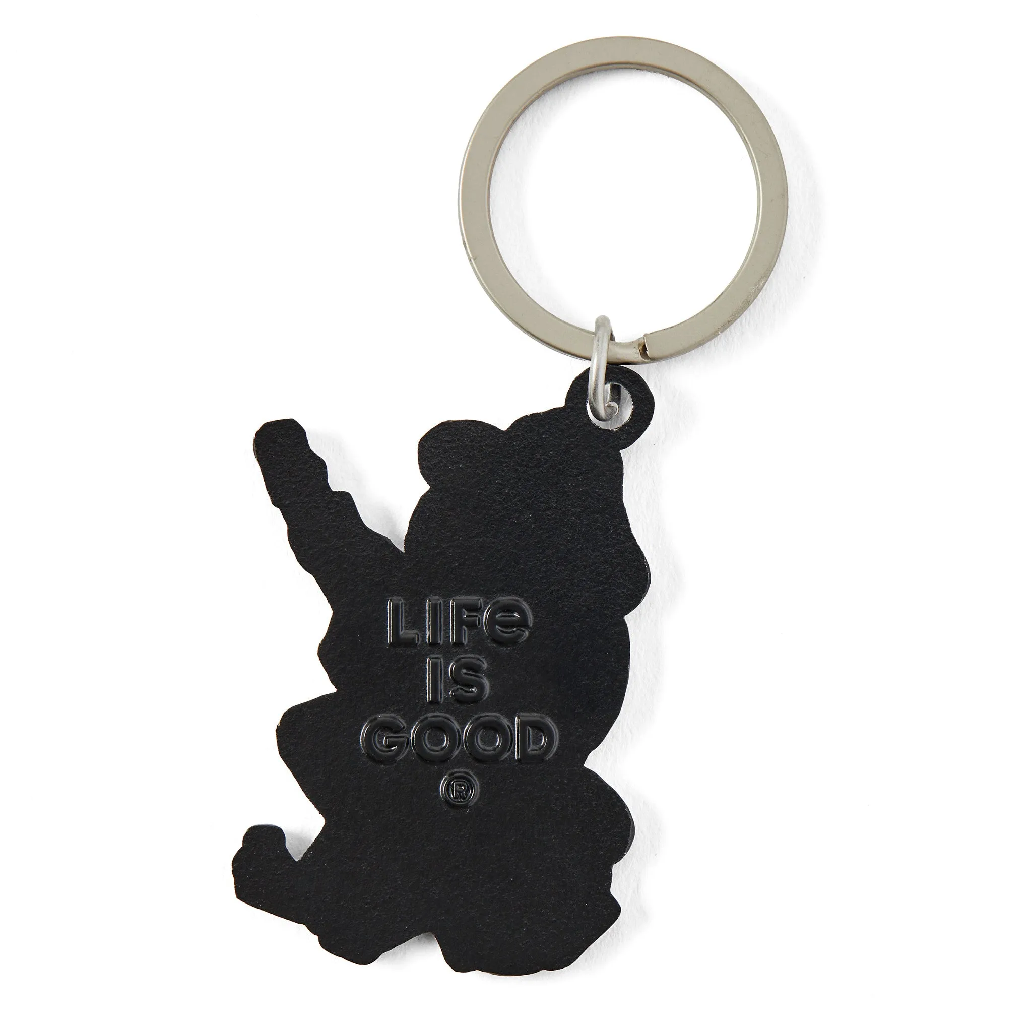 Adult Unisex Frog Guitar  Kind Keychain Life is Good