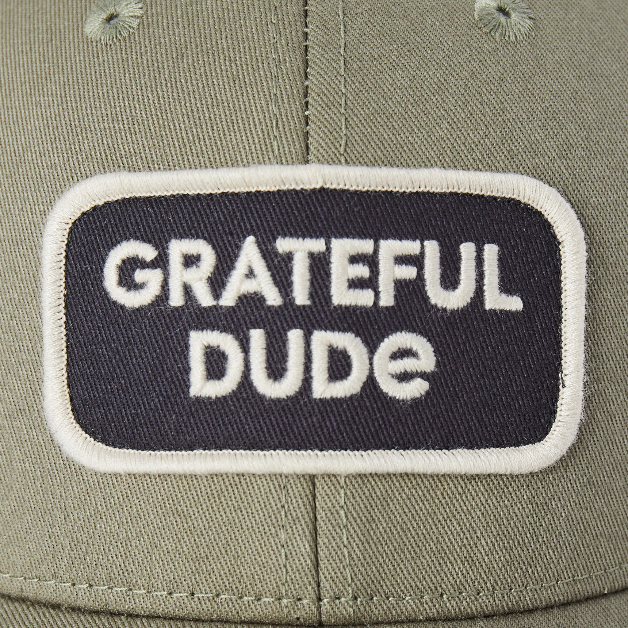 Adult Unisex Grateful Dude Patch Trucker Life is Good