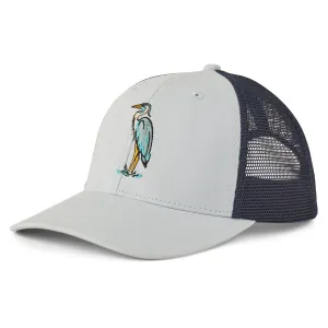 Adult Unisex Great Blue Heron Trucker Life is Good