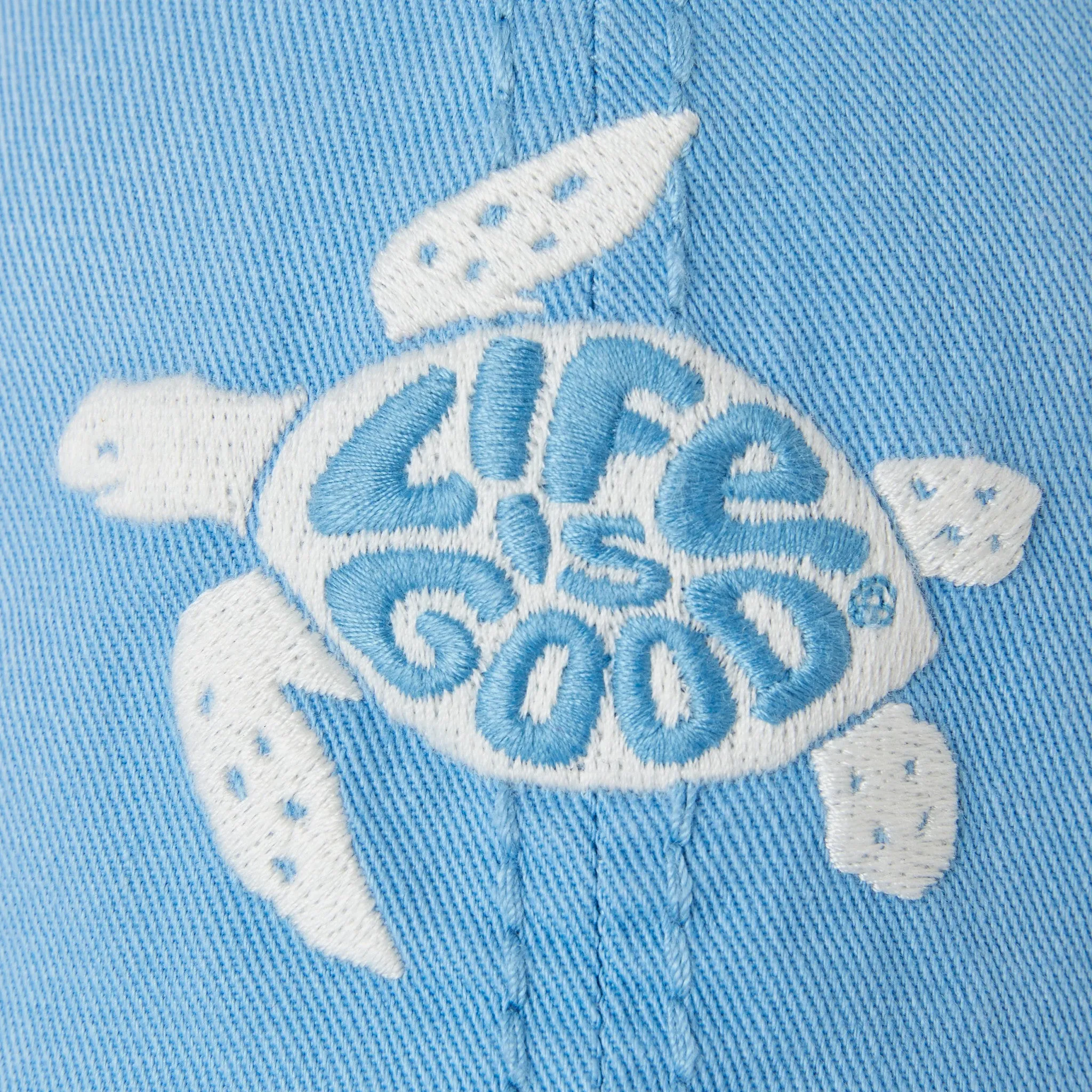 Adult Unisex Groovy Turtle Sunwashed Chill Cap Life is Good