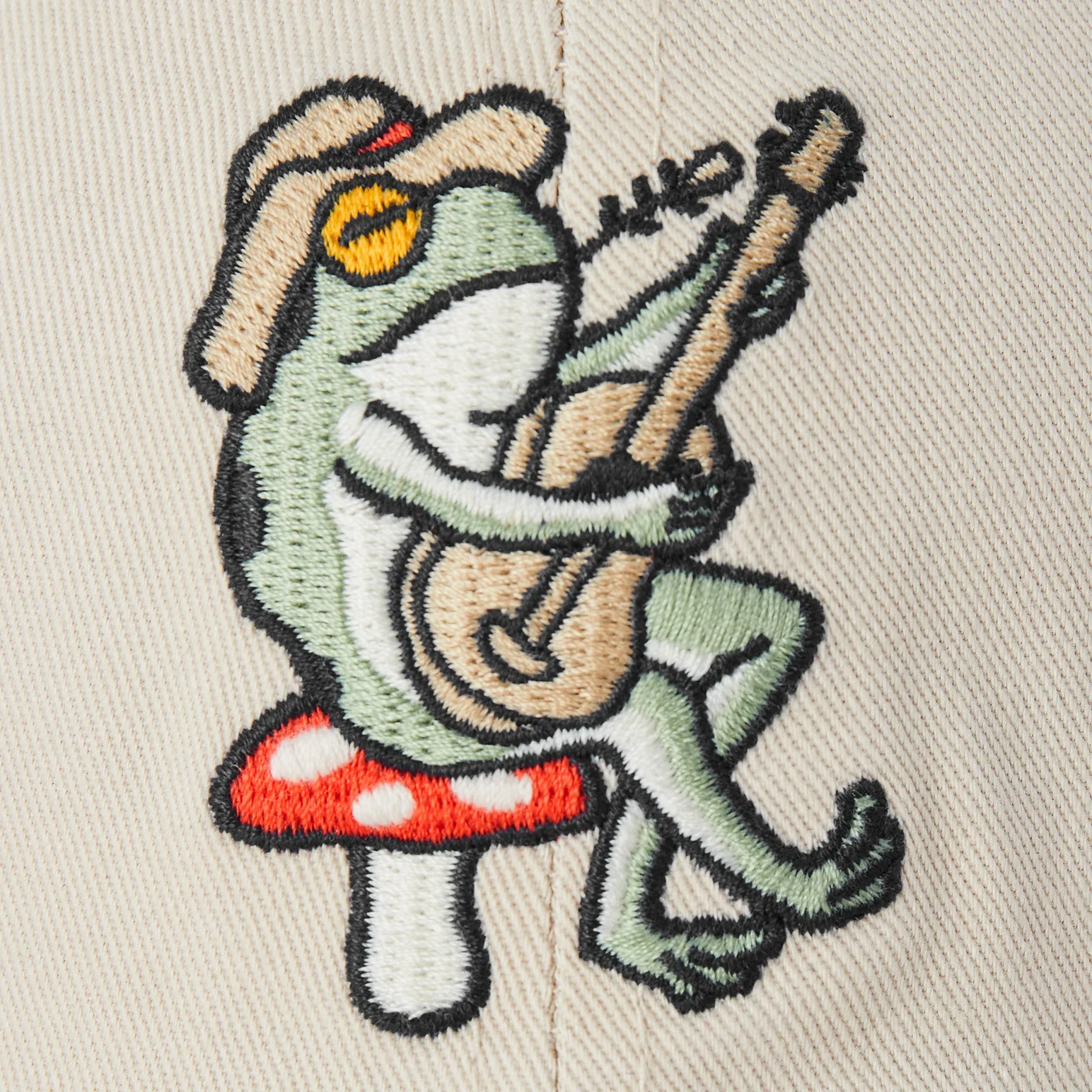 Adult Unisex Guitar Frog Chill Cap Life is Good