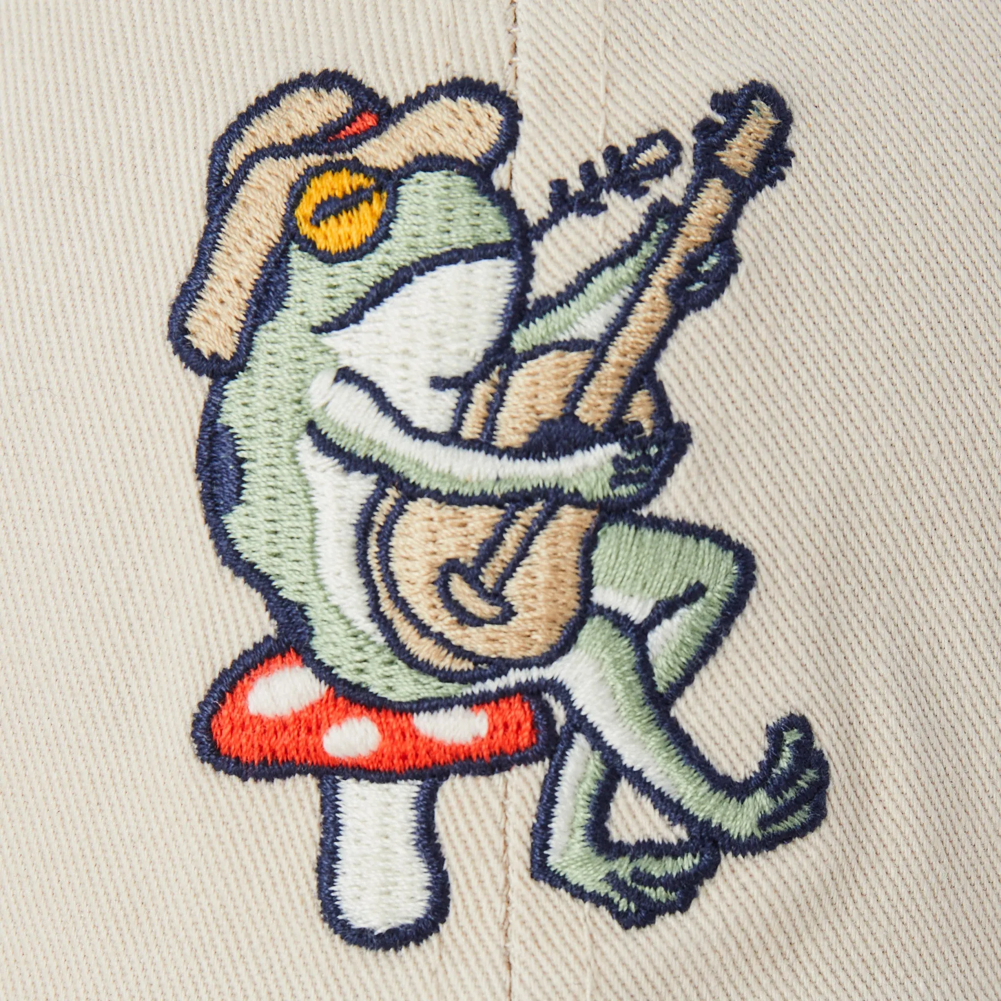 Adult Unisex Guitar Frog Chill Cap Life is Good