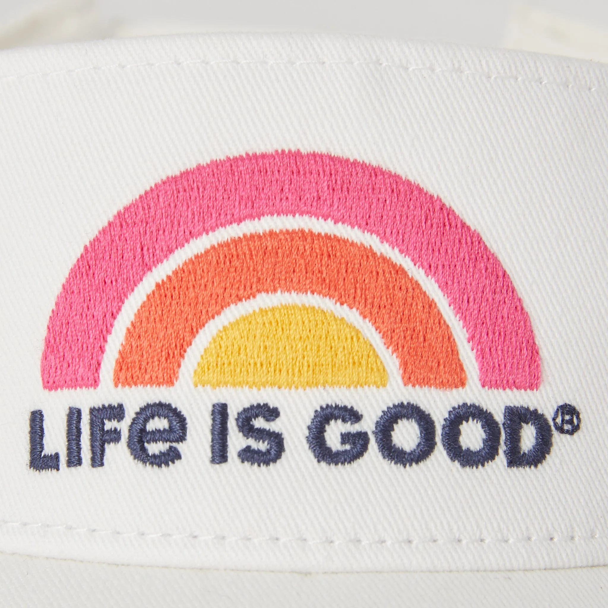 Adult Unisex Happiness Comes in Waves Chill Cap Visor Life is Good