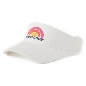 Adult Unisex Happiness Comes in Waves Chill Cap Visor Life is Good