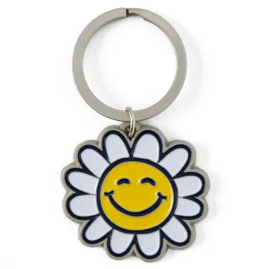 Adult Unisex  Happy Smile Daisy Kind Keychain Life is Good