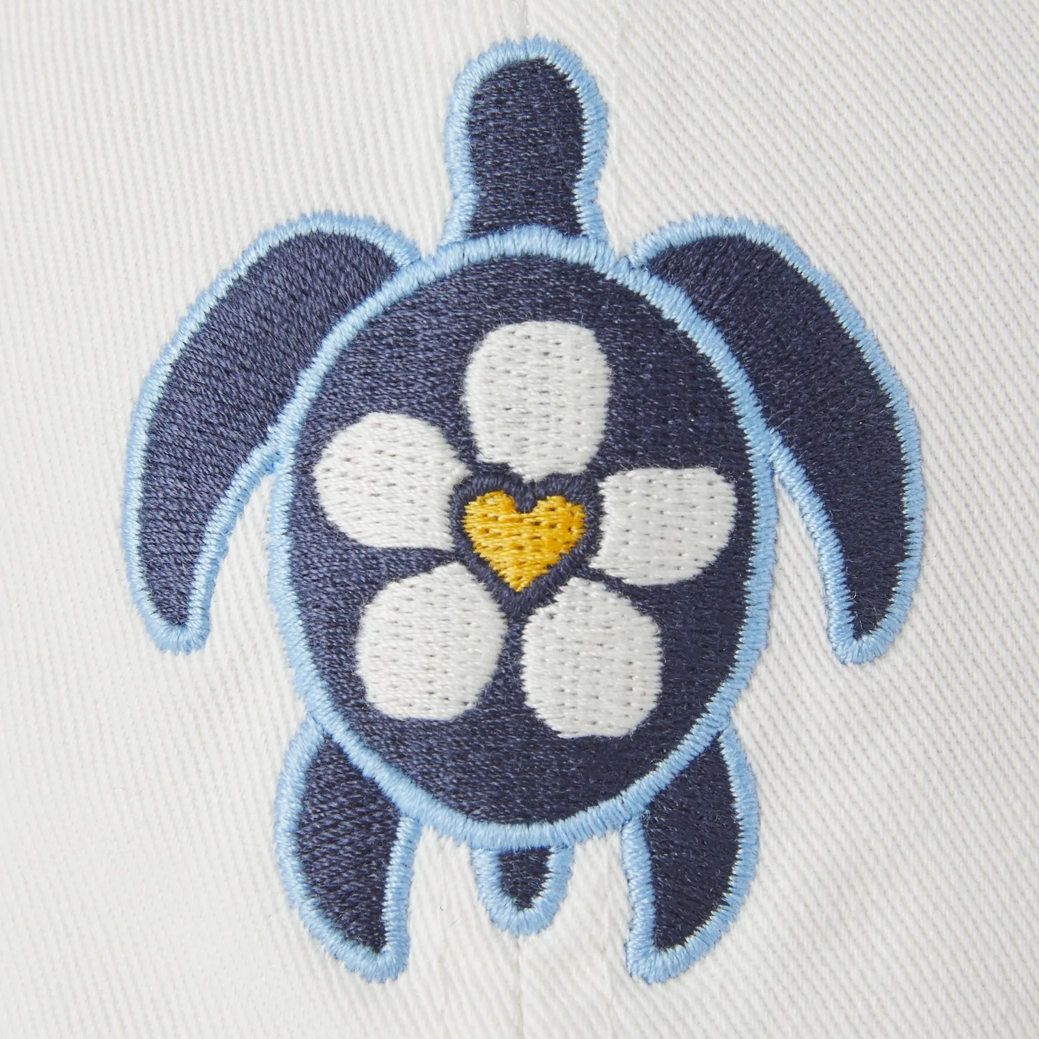 Adult Unisex Heart Daisy Turtle Chill Cap Life is Good