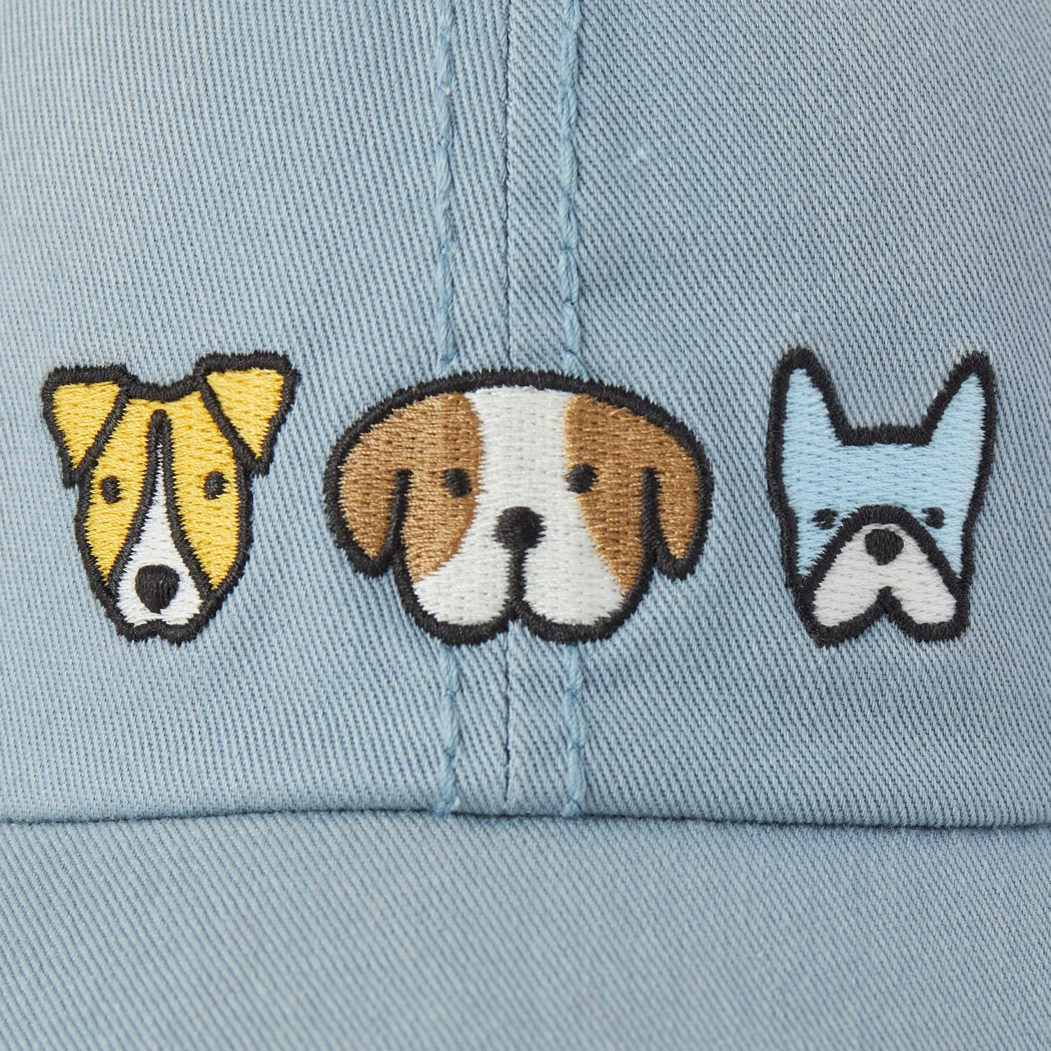 Adult Unisex Heart of Dogs Sunwashed Chill Cap Life is Good