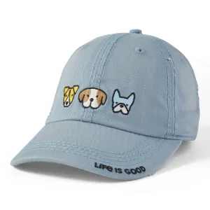 Adult Unisex Heart of Dogs Sunwashed Chill Cap Life is Good