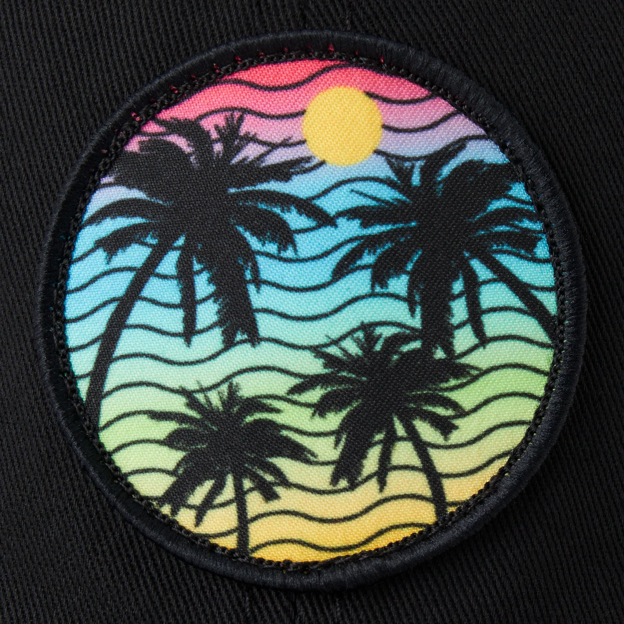 Adult Unisex Here Comes the Sun Palm Trees Soft Mesh Back Cap Life is Good