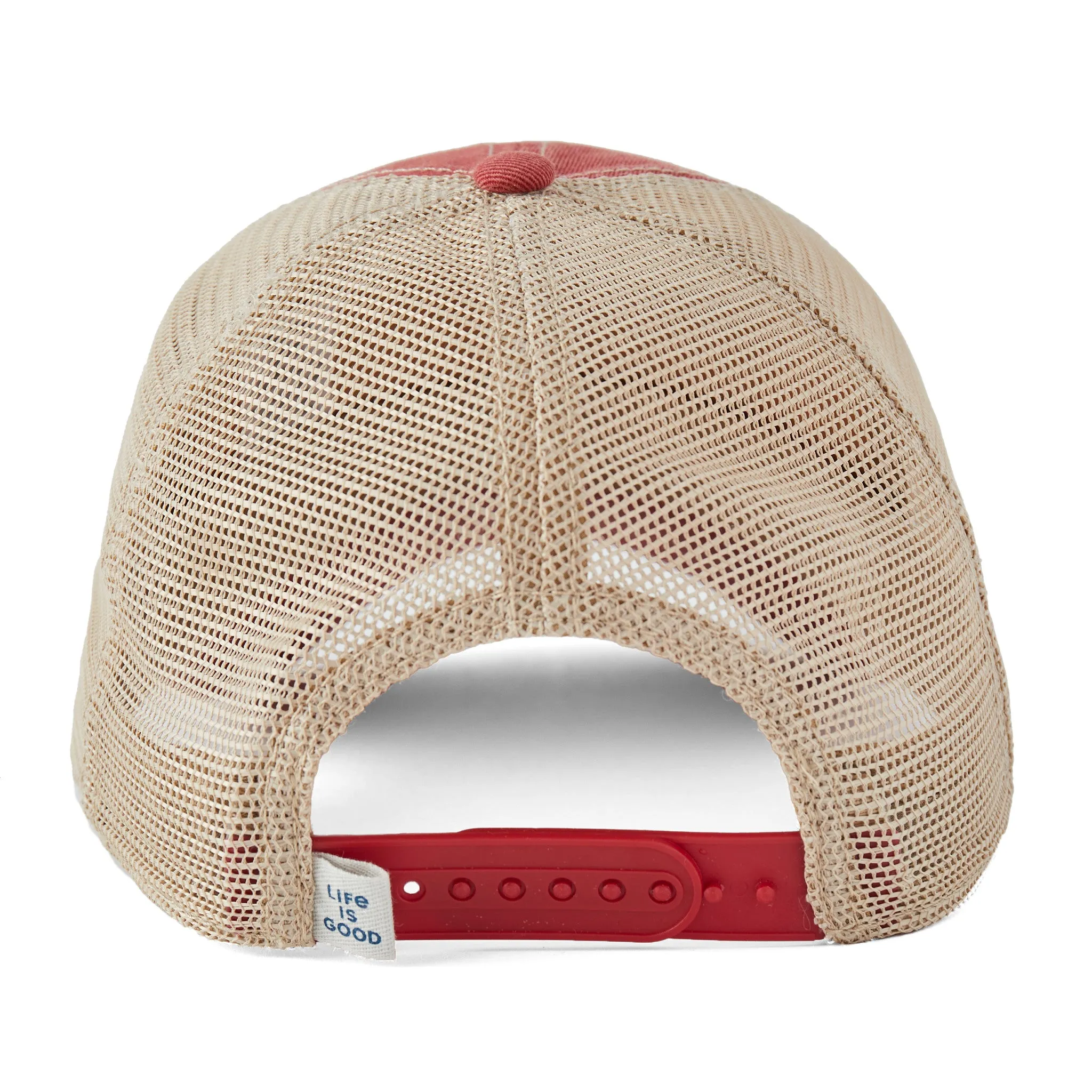 Adult Unisex Horizontal Sunburst Old Favorite Mesh Back Cap Life is Good