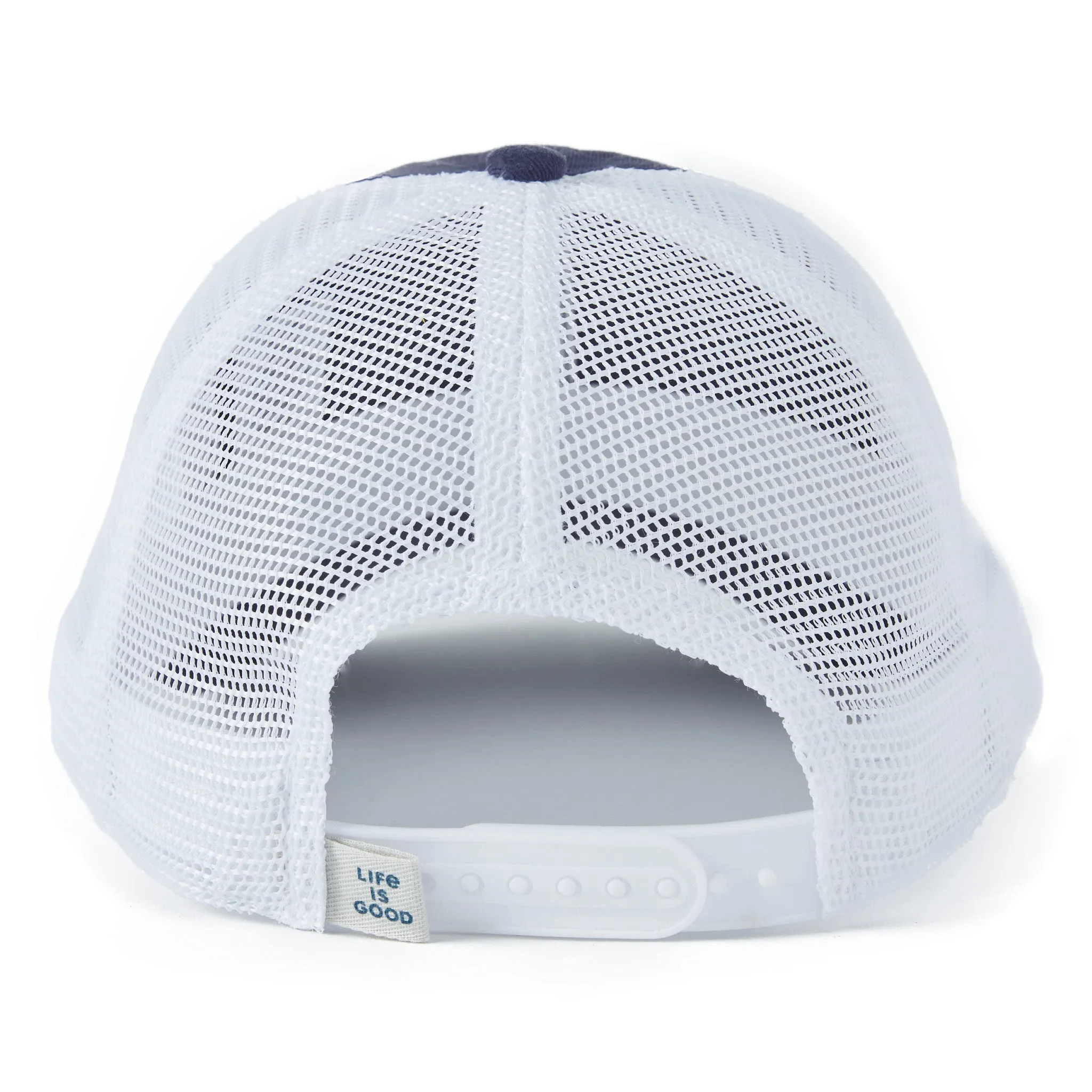 Adult Unisex Horizontal Sunburst Soft Mesh Back Cap Life is Good