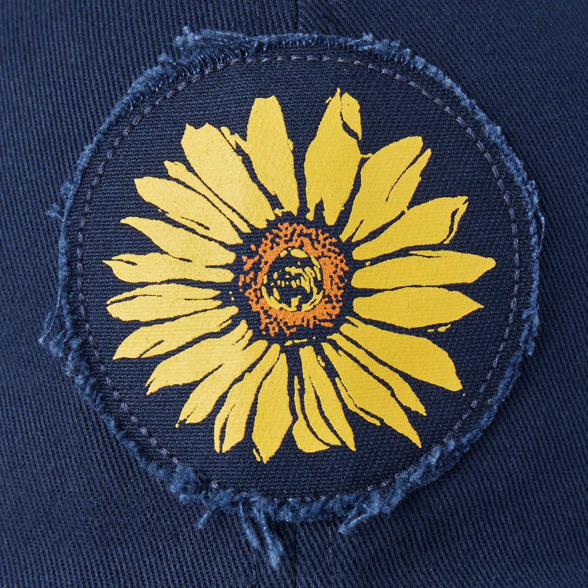 Adult Unisex Just Add Water Sunflower Tattered Chill Cap Life is Good