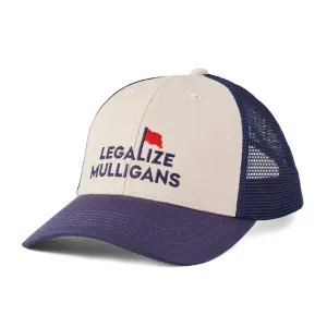 Adult Unisex Legalize Mulligans Trucker Life is Good