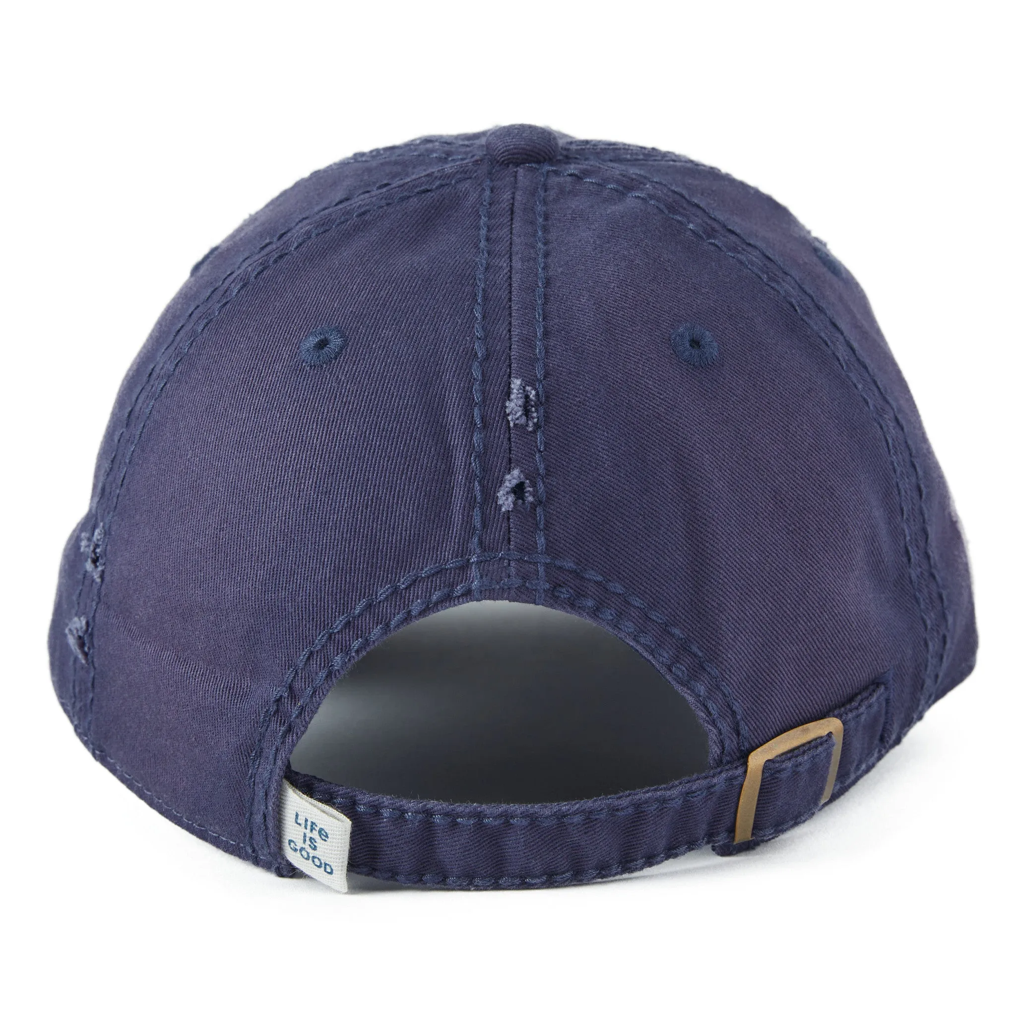 Adult Unisex Life is Good Paw Print Sunwashed Chill Cap Life is Good