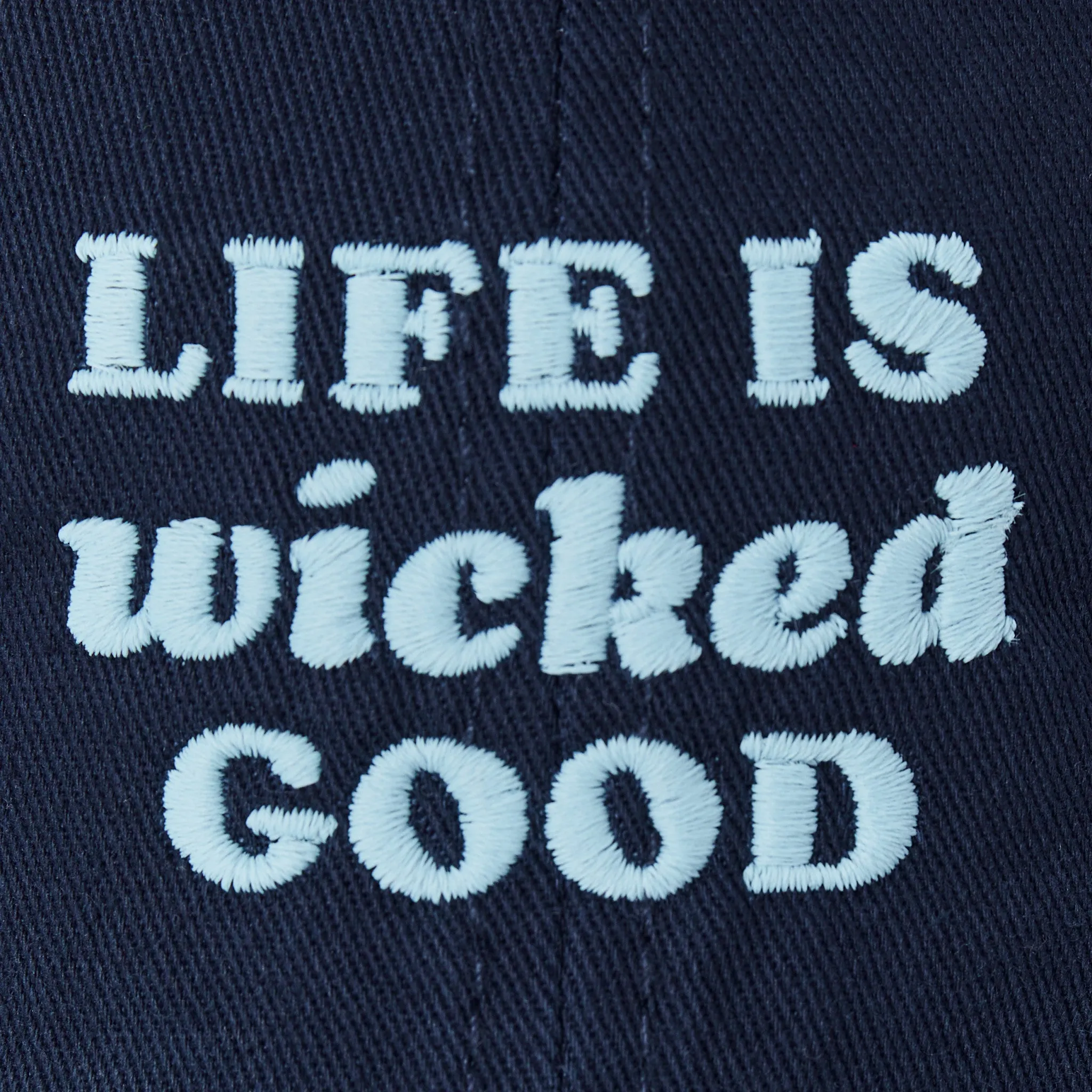 Adult Unisex Life is Wicked Good Branded Chill Cap Life is Good