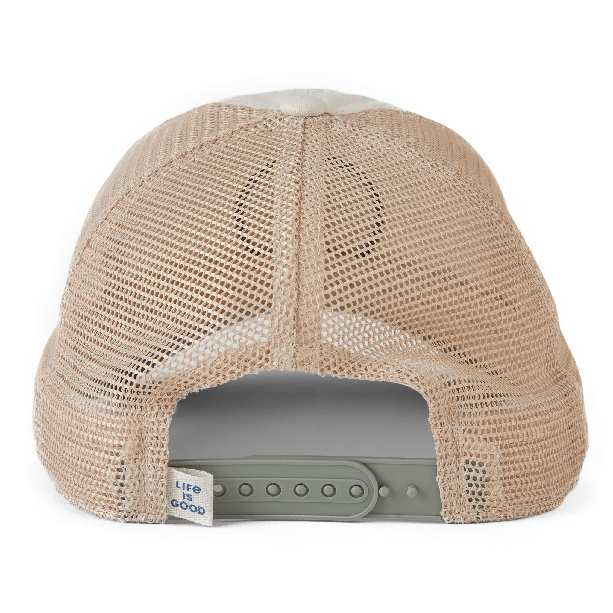 Adult Unisex Life Isn't Perfect Woodblock Mountains Soft Mesh Back Cap Life is Good