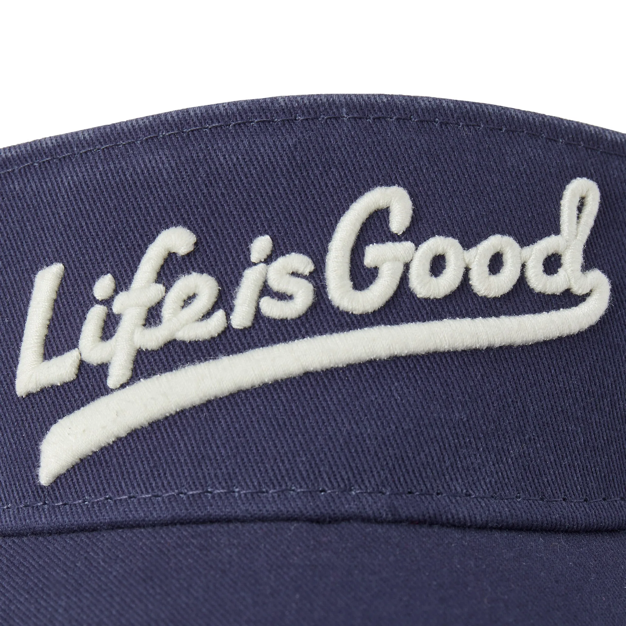 Adult Unisex LIG Ballyard Script Chill Cap Visor Life is Good