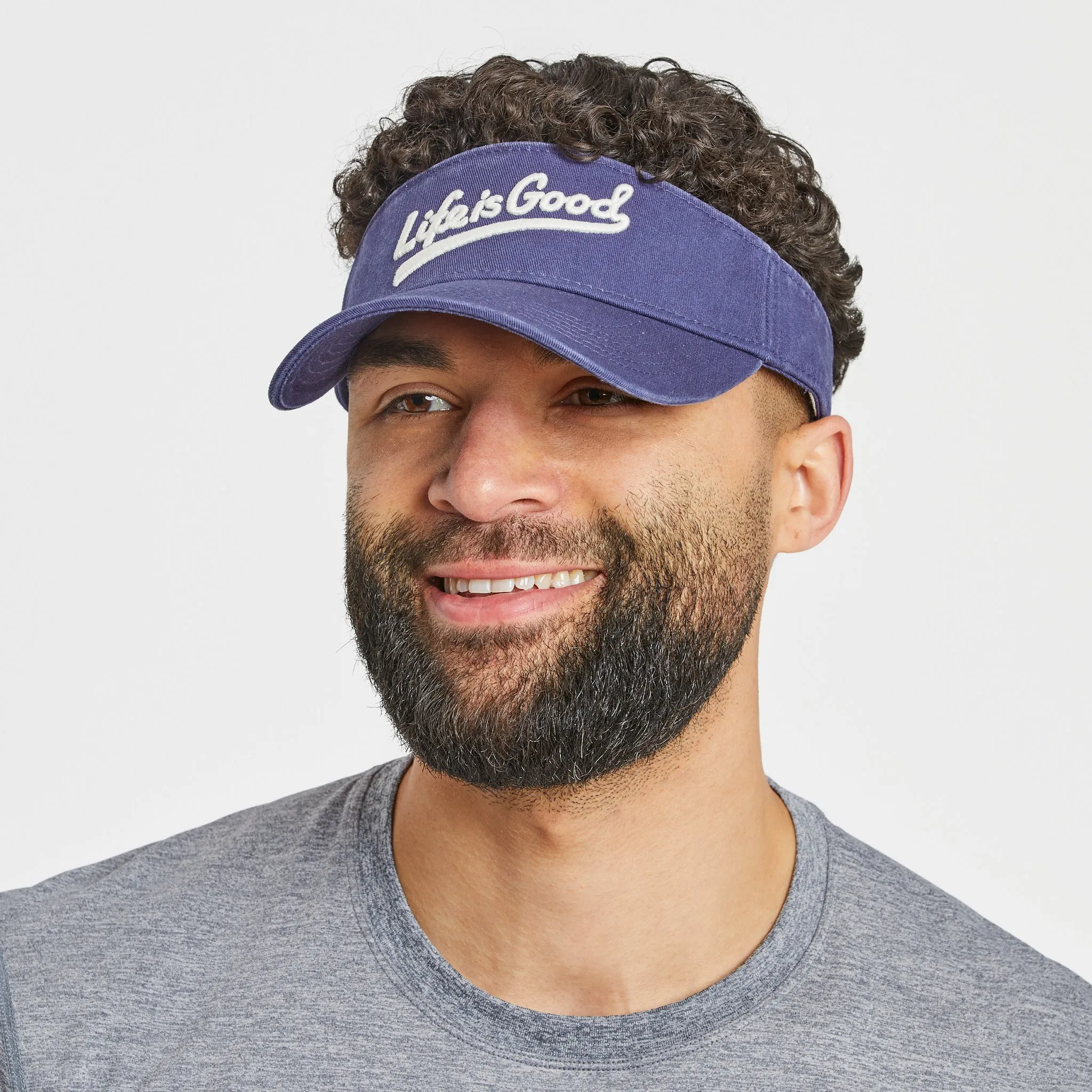 Adult Unisex LIG Ballyard Script Chill Cap Visor Life is Good