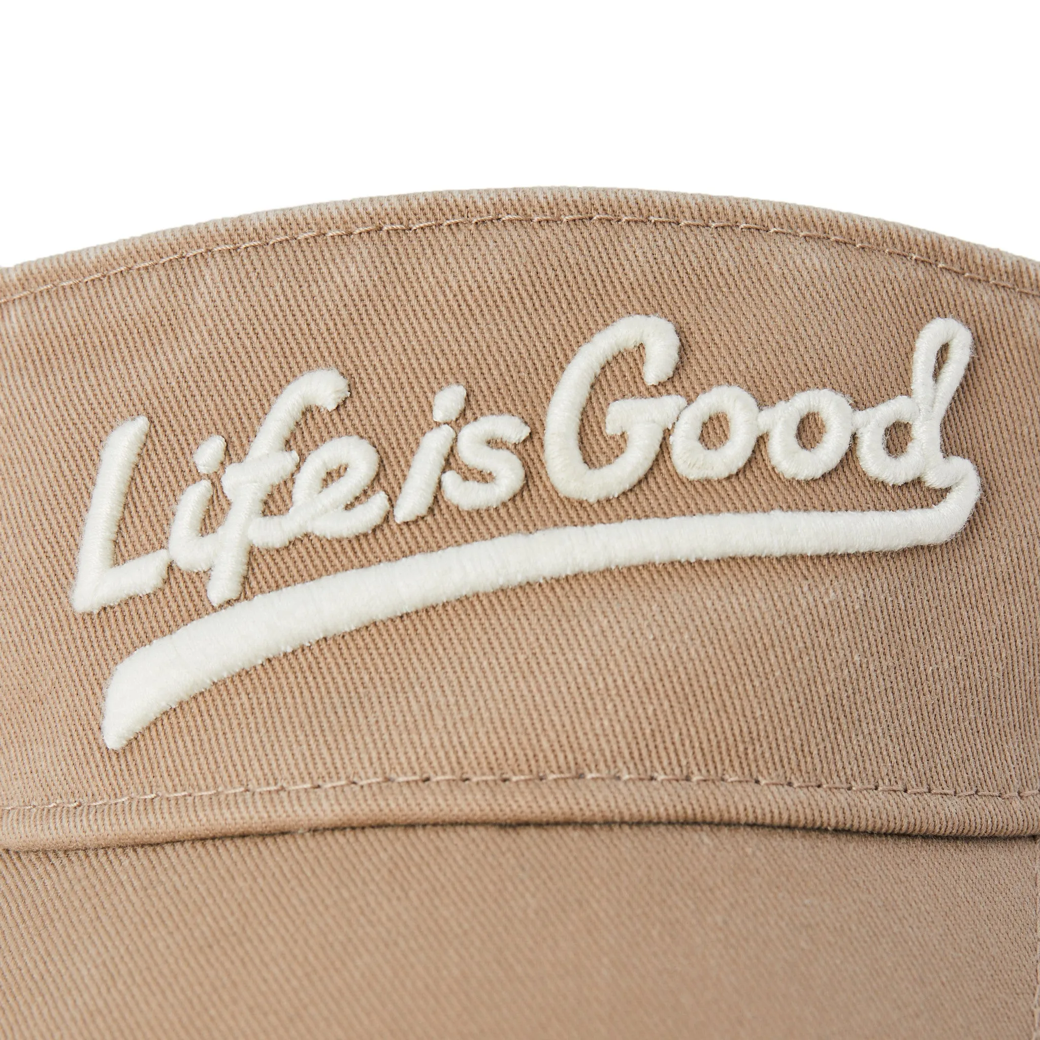 Adult Unisex LIG Ballyard Script Chill Cap Visor Life is Good