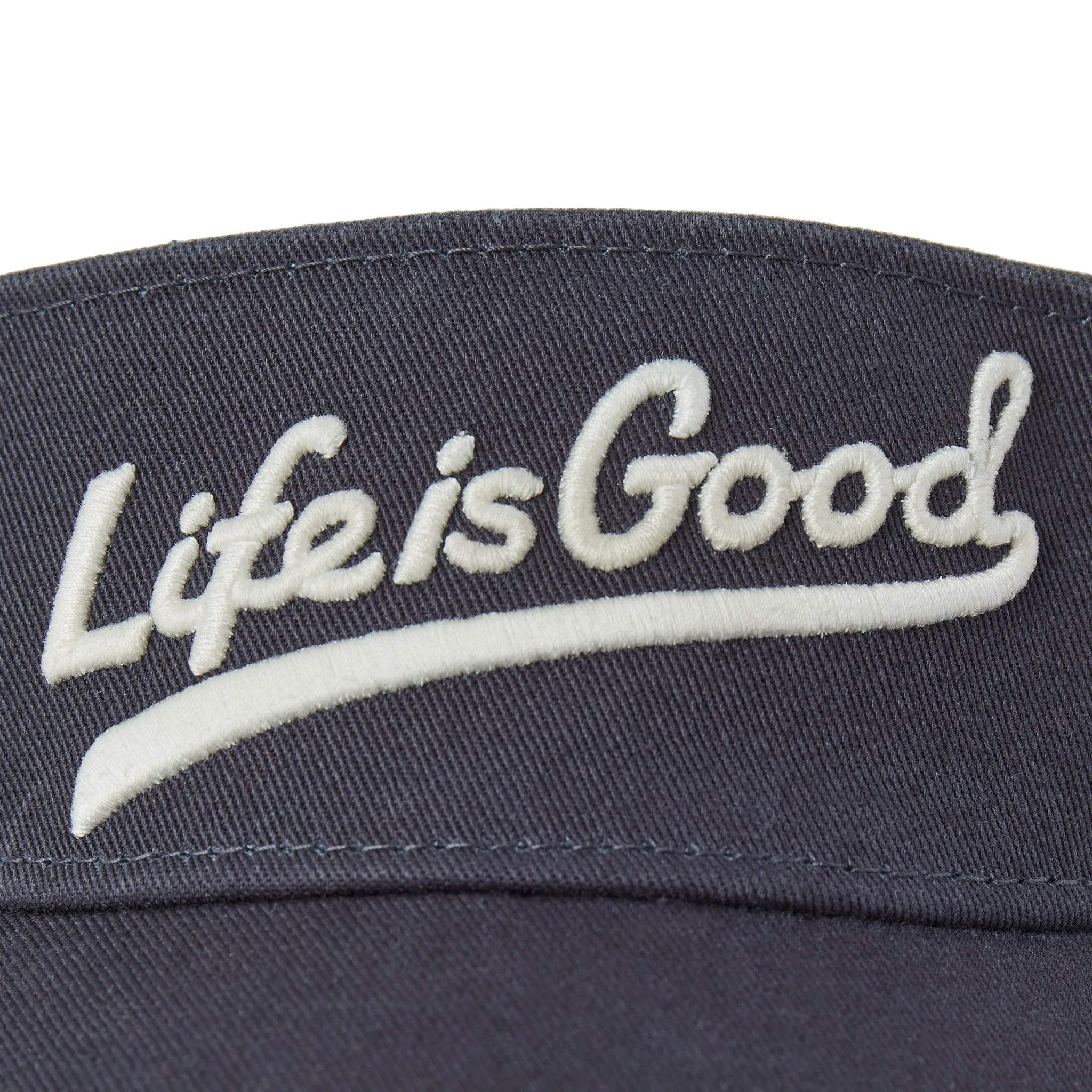 Adult Unisex LIG Ballyard Script Chill Cap Visor Life is Good