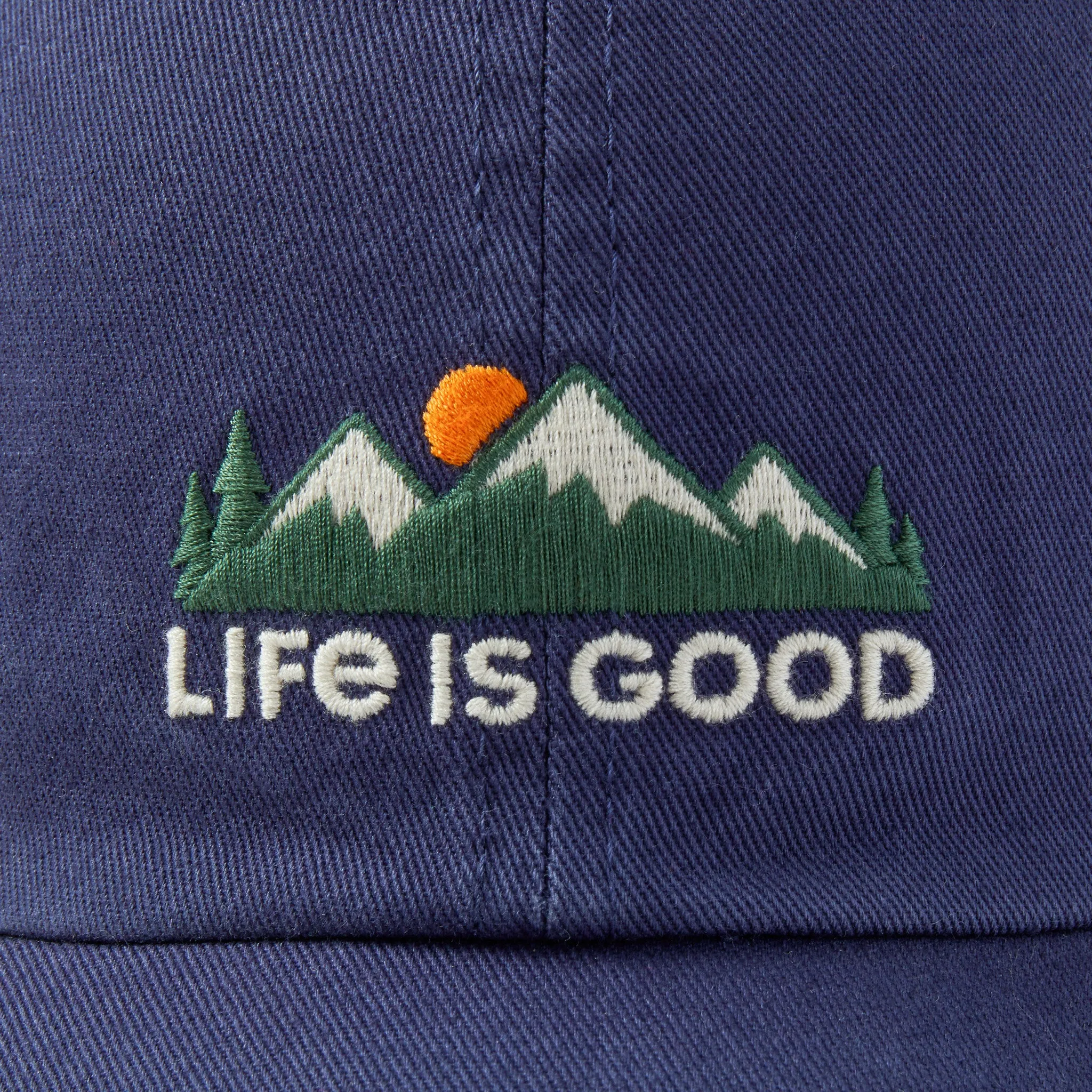 Adult Unisex LIG Mountains Chill Cap Life is Good
