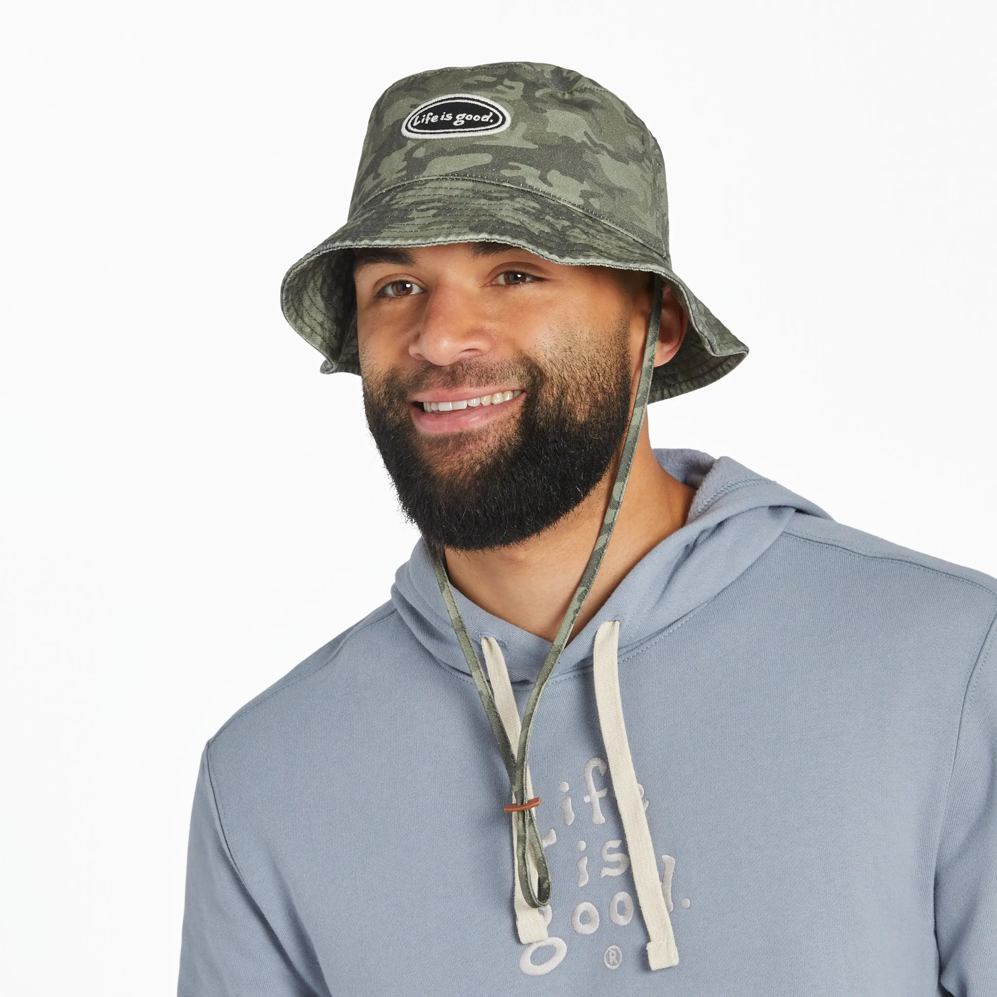 Adult Unisex LIG Vintage Oval Bucket Hat Life is Good