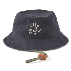 Adult Unisex LIG Vintage Wordmark Stacked Bucket Hat Life is Good